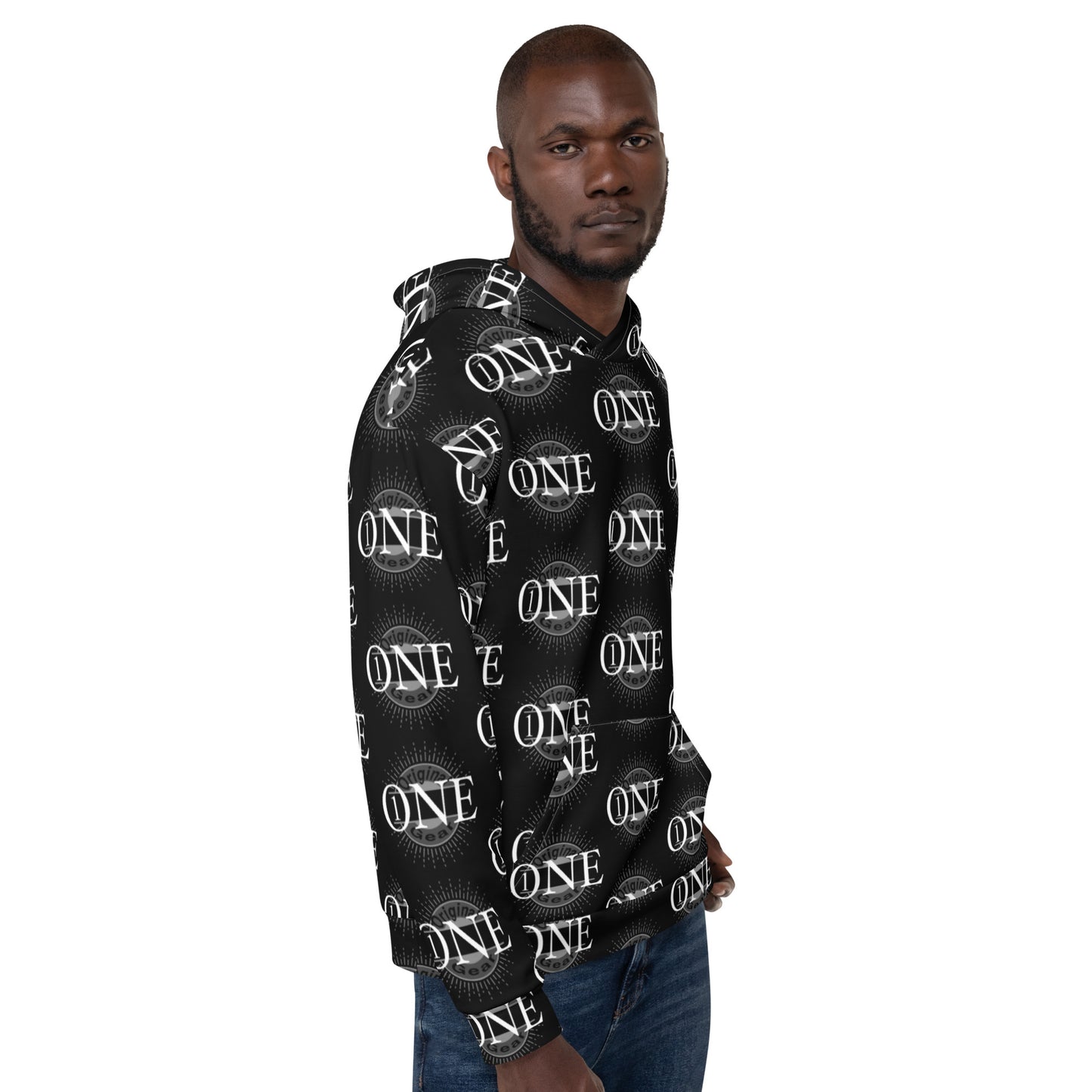 ONE ORIGINAL GEAR ECHO  Unisex Hoodie  Black/ White