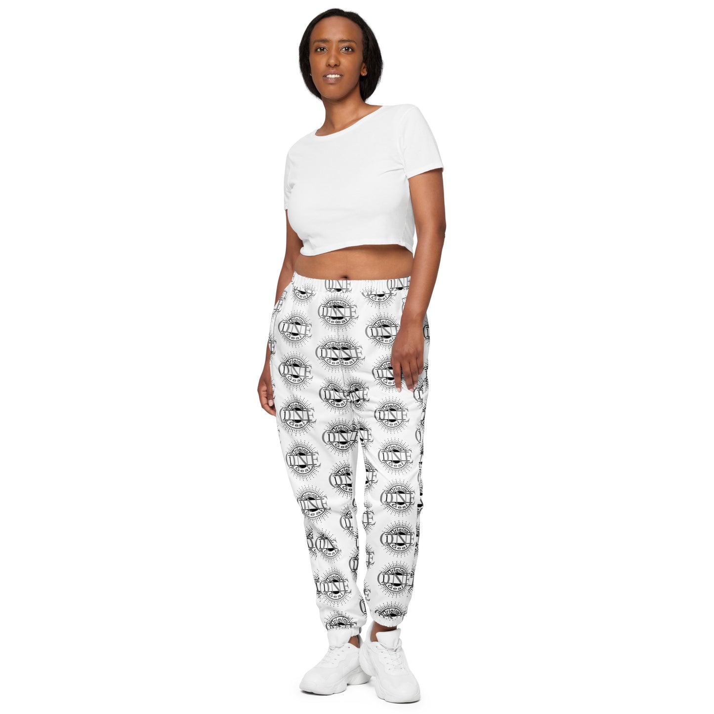 ONE ORIGINAL GEAR ECHO  Unisex track pants  White/ Black