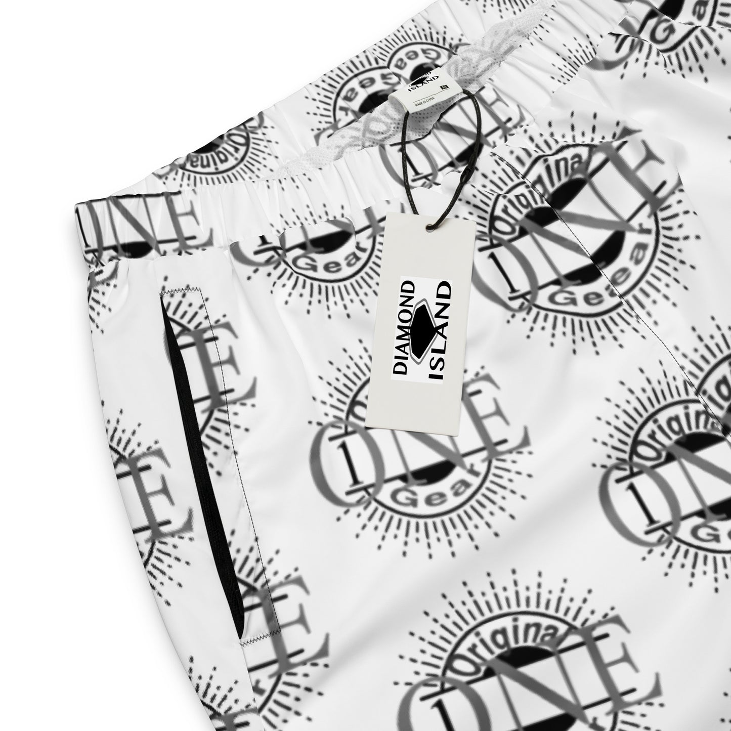 ONE ORIGINAL GEAR ECHO  Unisex track pants  White/ Black