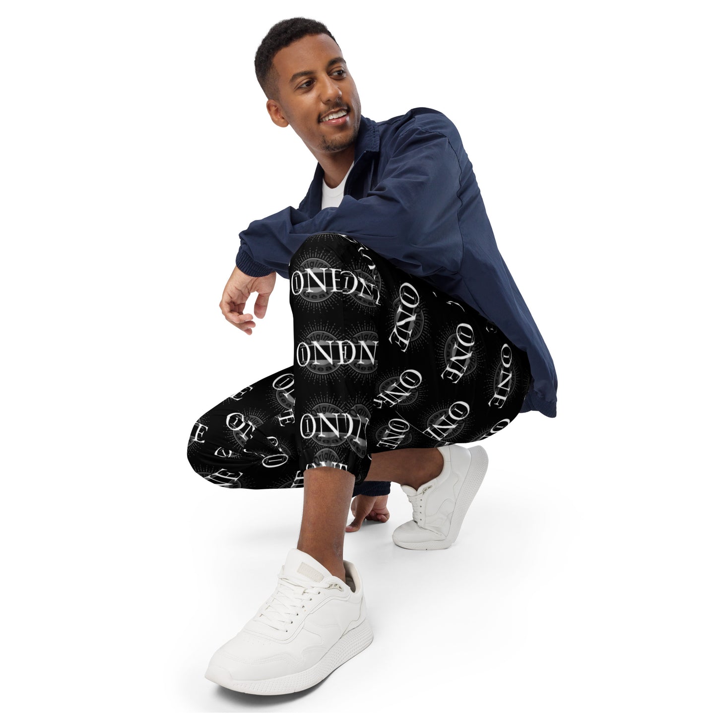 ONE ORIGINAL GEAR ECHO  Unisex track pants  Black/ White