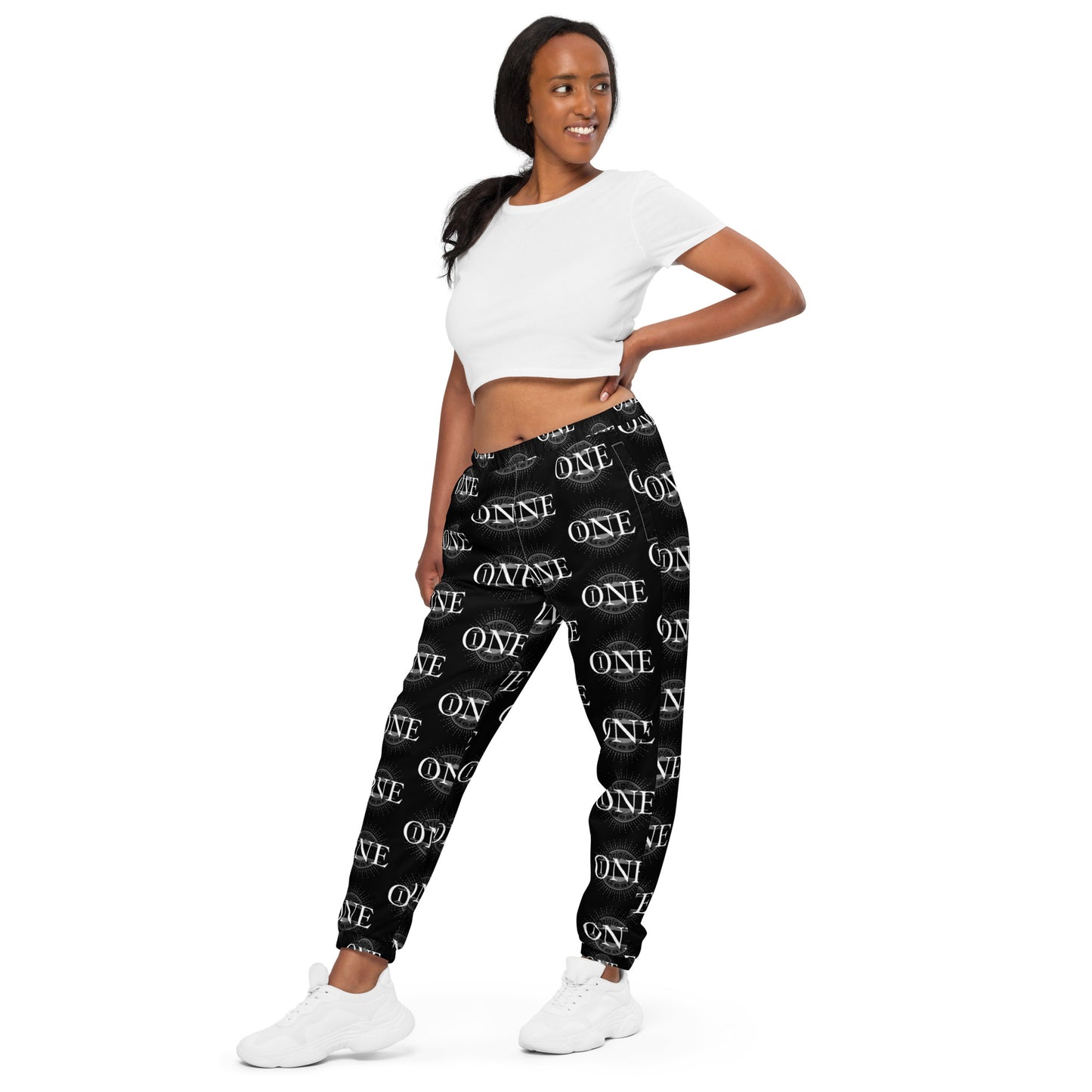ONE ORIGINAL GEAR ECHO  Unisex track pants  Black/ White