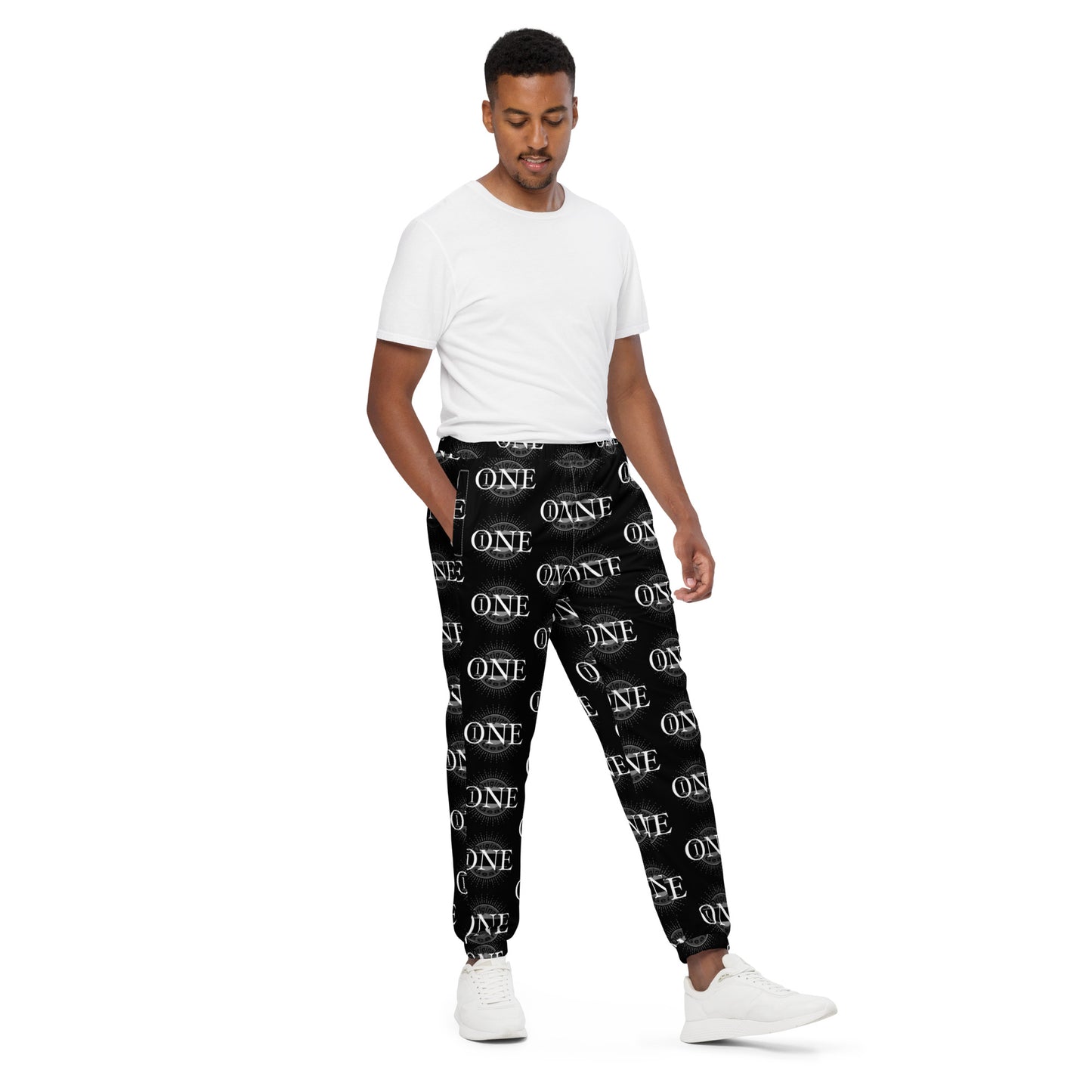 ONE ORIGINAL GEAR ECHO  Unisex track pants  Black/ White