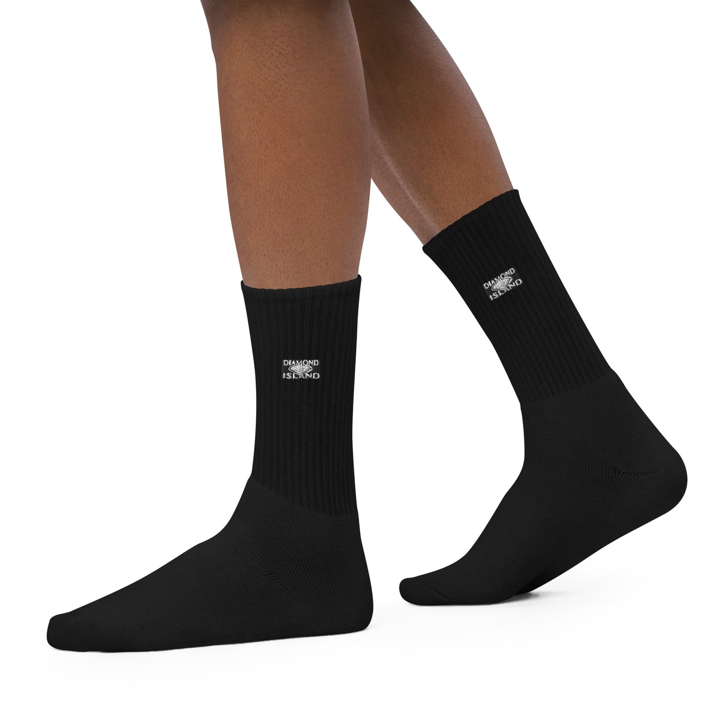 DIAMOND ISLAND  Embroidered socks  Black/ White