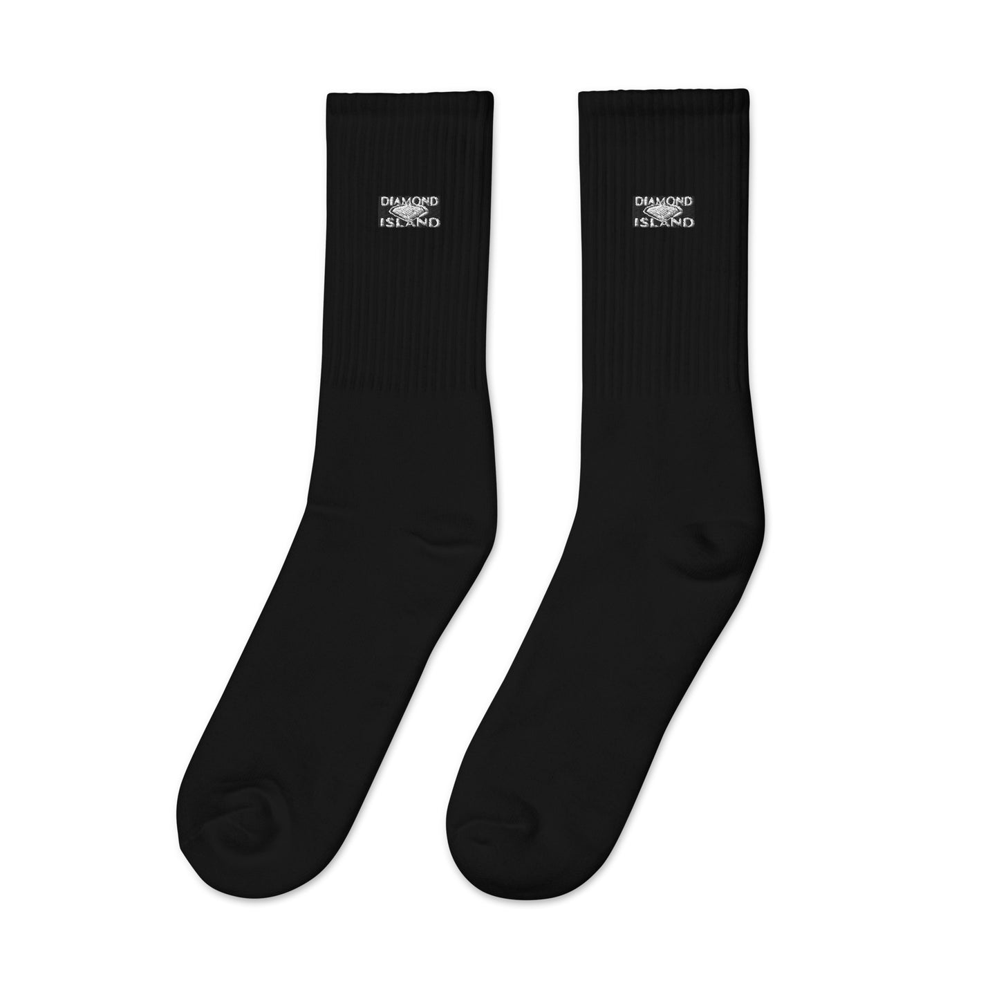 DIAMOND ISLAND  Embroidered socks  Black/ White