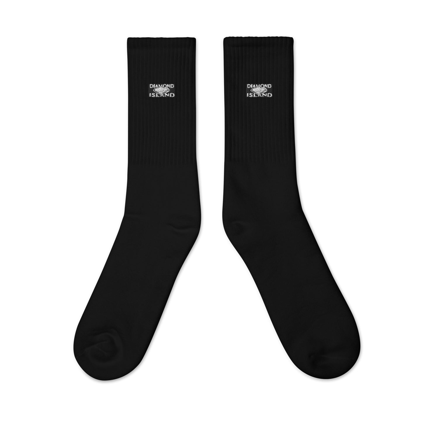 DIAMOND ISLAND  Embroidered socks  Black/ White