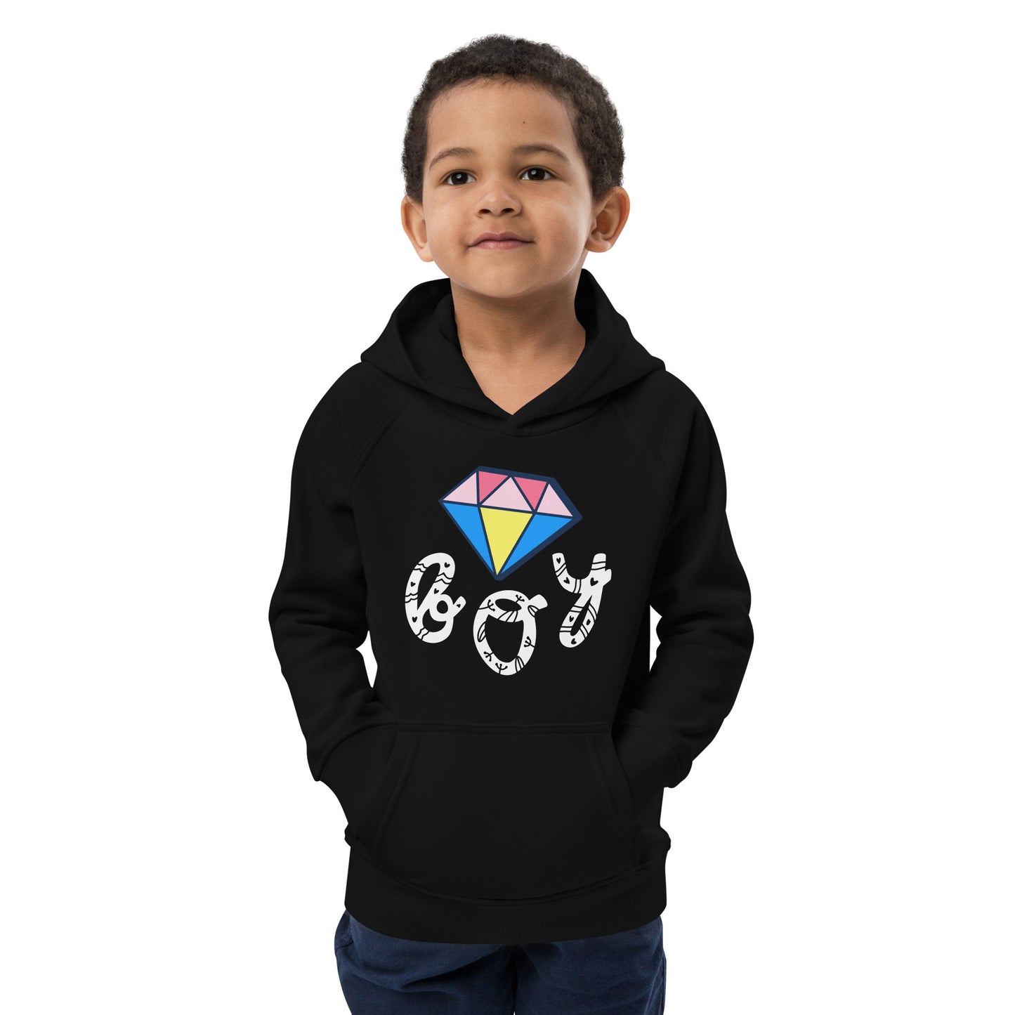 DIAMOND BOY  Kids eco hoodie