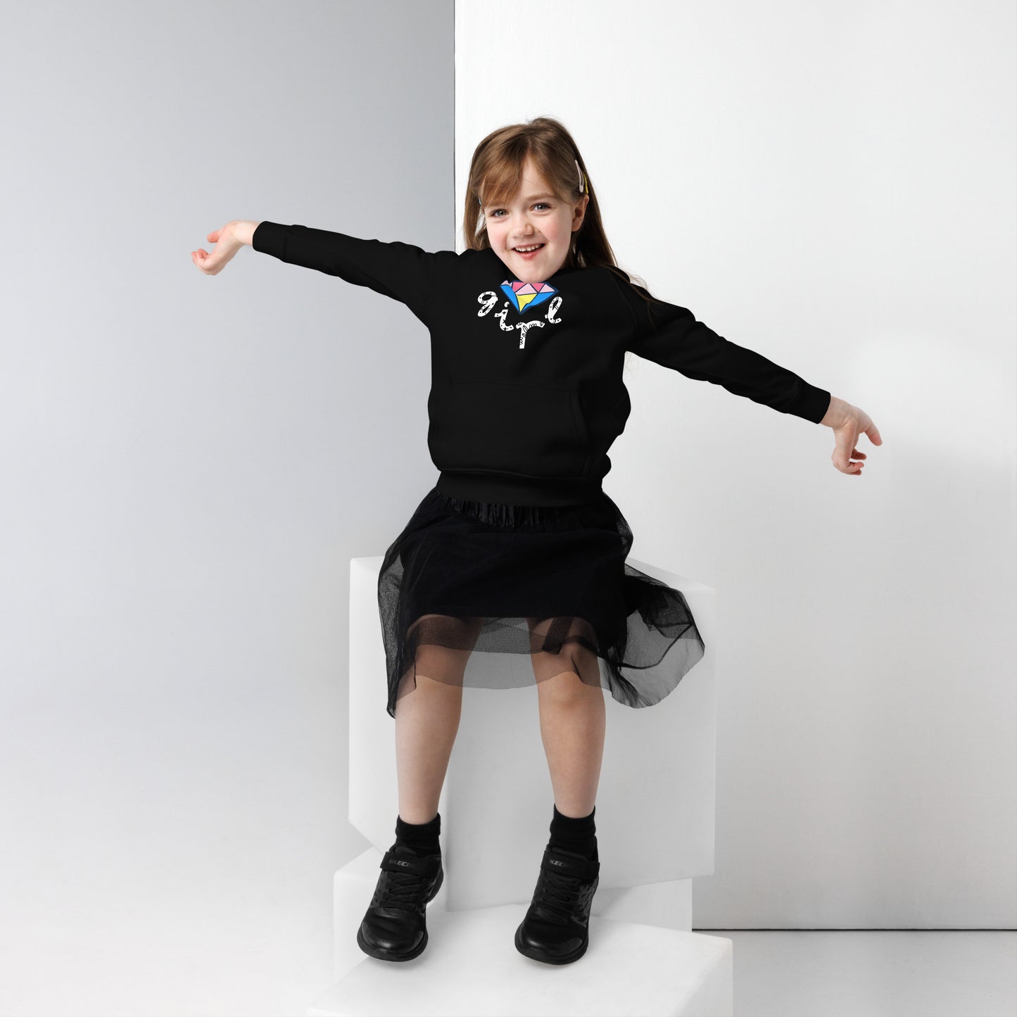 DIAMOND GIRL  Kids eco hoodie