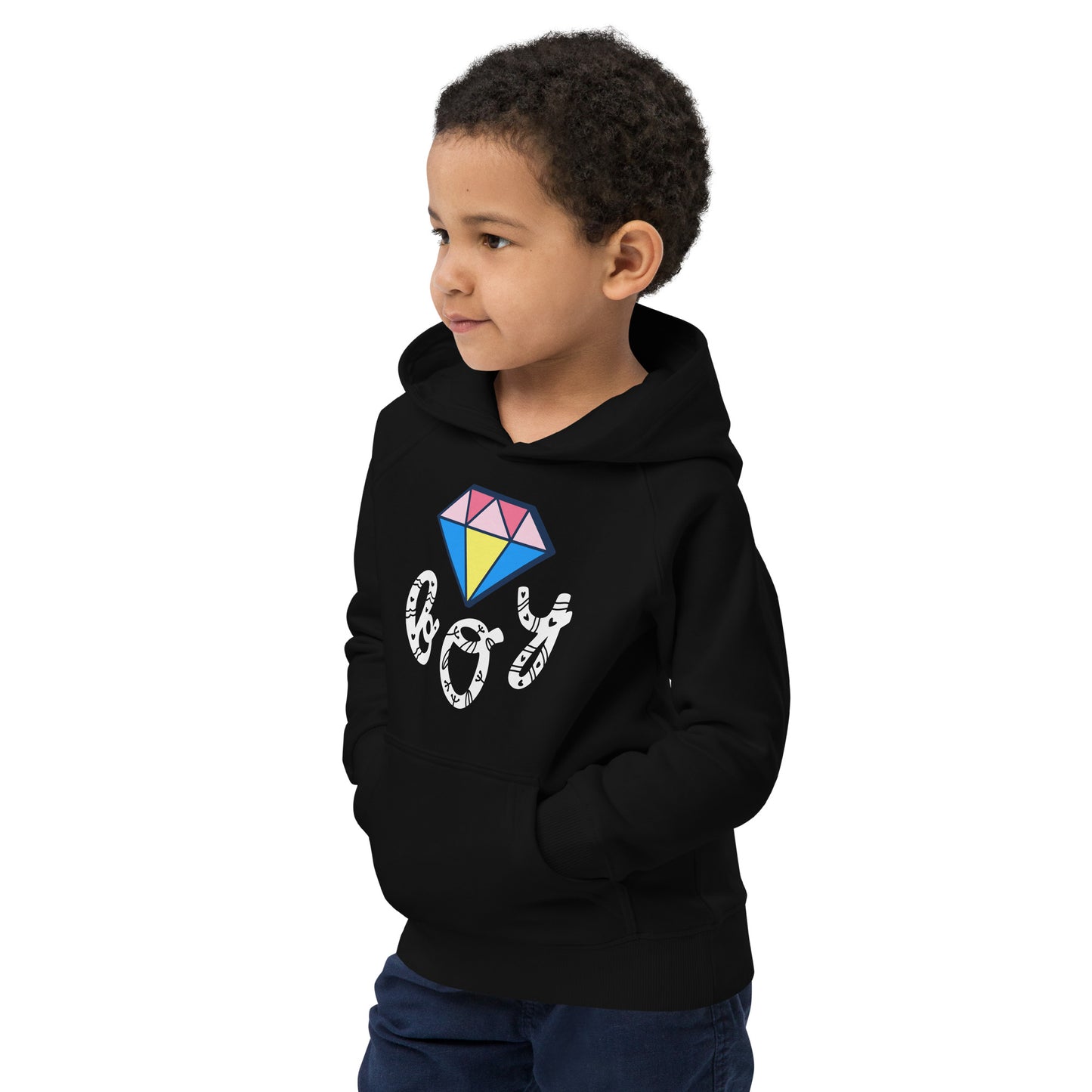 DIAMOND BOY  Kids eco hoodie