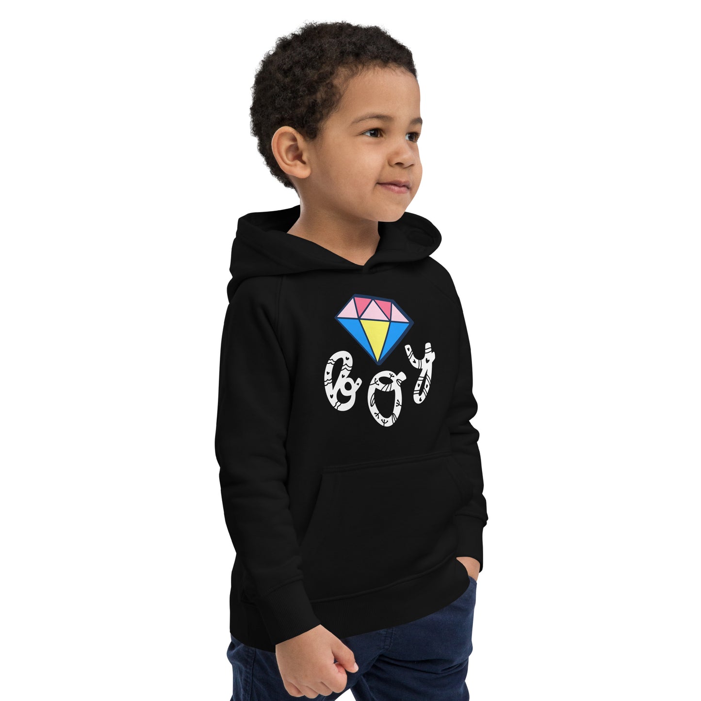 DIAMOND BOY  Kids eco hoodie