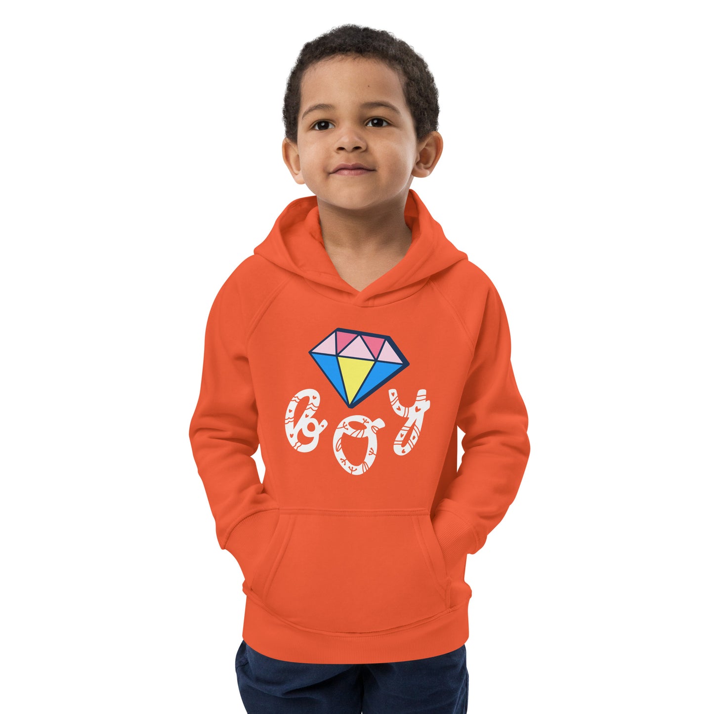 DIAMOND BOY  Kids eco hoodie