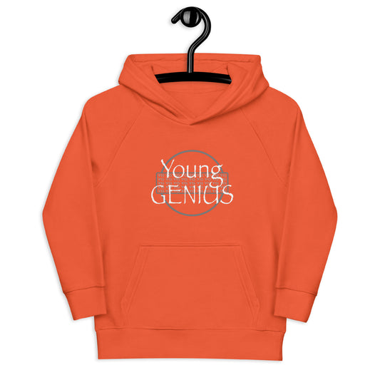 YOUNG GENIUS GEAR  Kids eco hoodie  Black/ Blue/ Red/ Gray