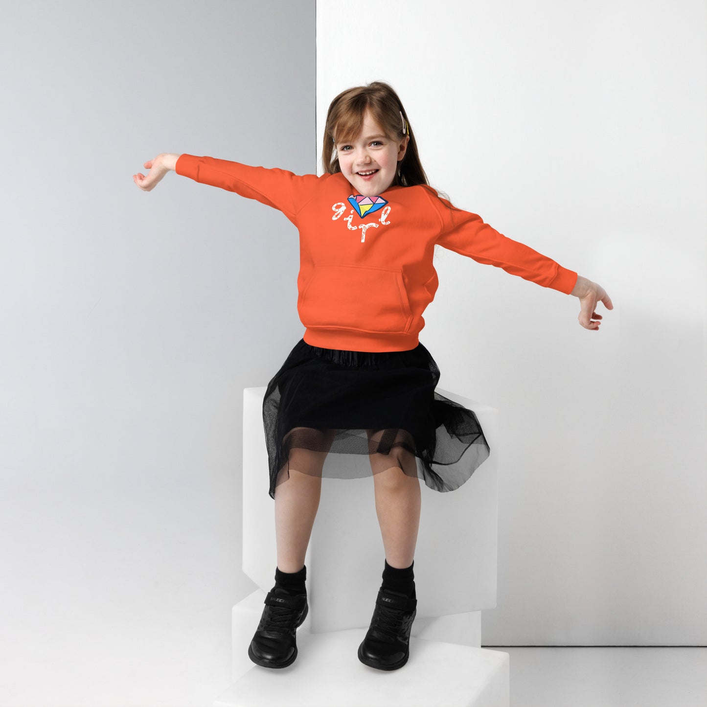 DIAMOND GIRL  Kids eco hoodie