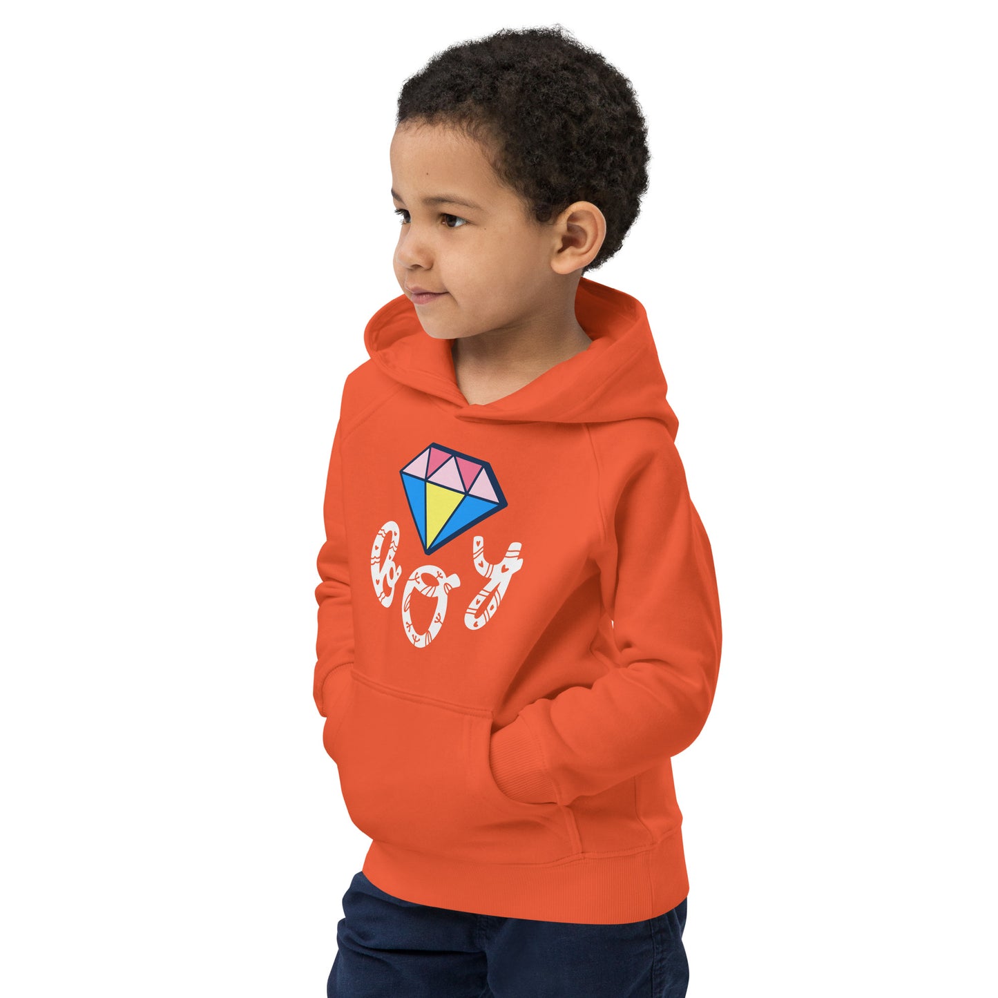 DIAMOND BOY  Kids eco hoodie