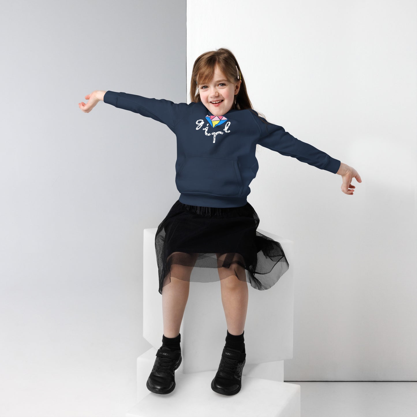 DIAMOND GIRL  Kids eco hoodie