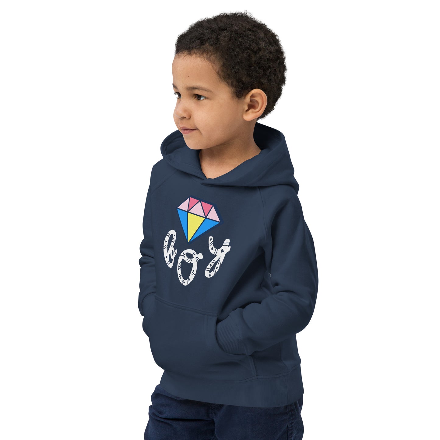 DIAMOND BOY  Kids eco hoodie