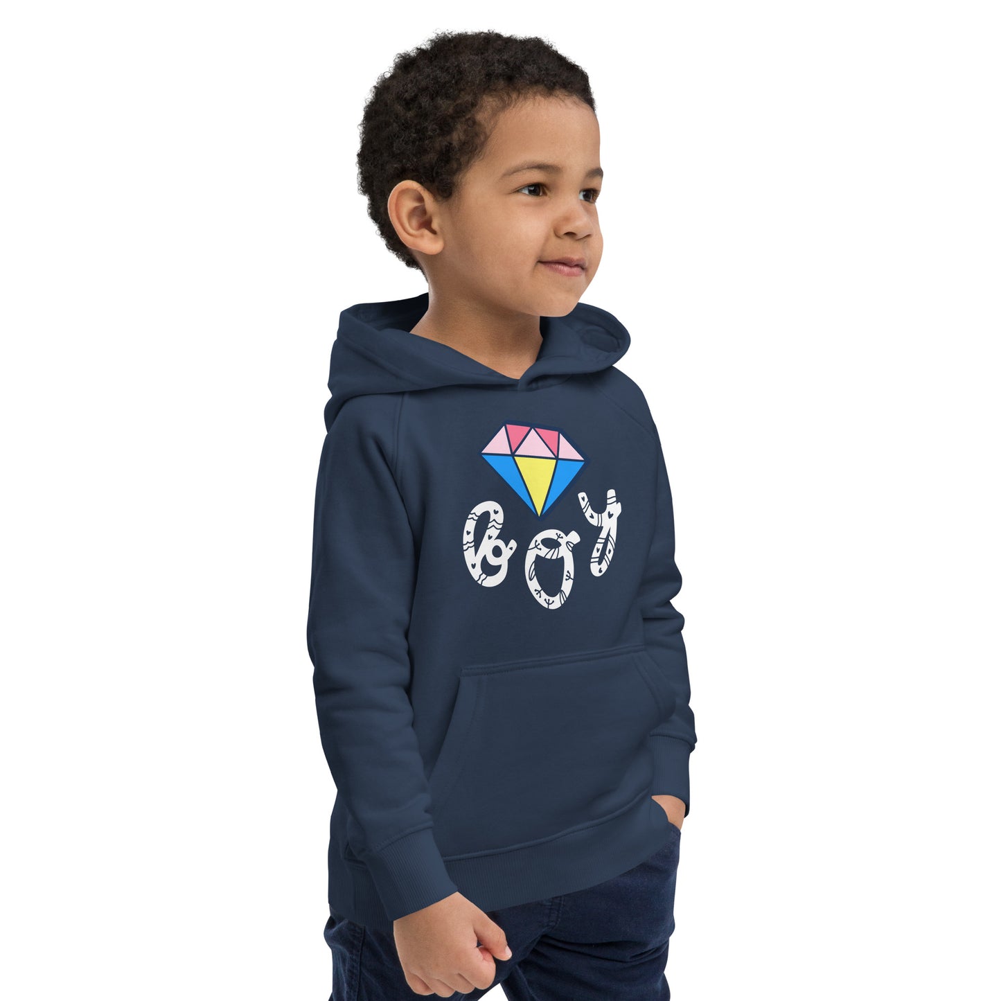 DIAMOND BOY  Kids eco hoodie