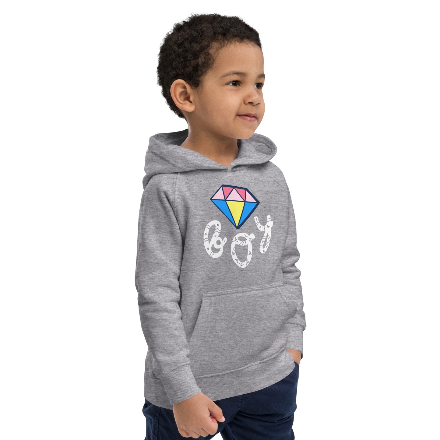 DIAMOND BOY  Kids eco hoodie