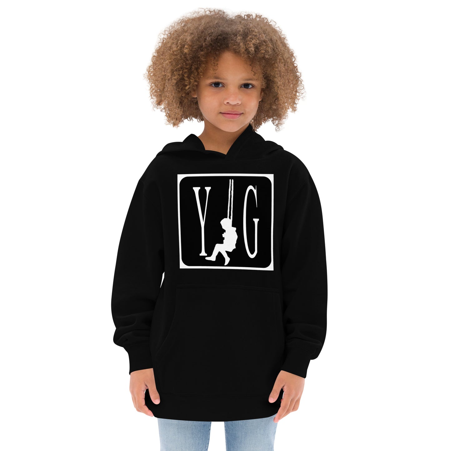 YOUNG GENIUS GEAR SWINGER Kids fleece hoodie  Black/ Blue/ Gray/ White