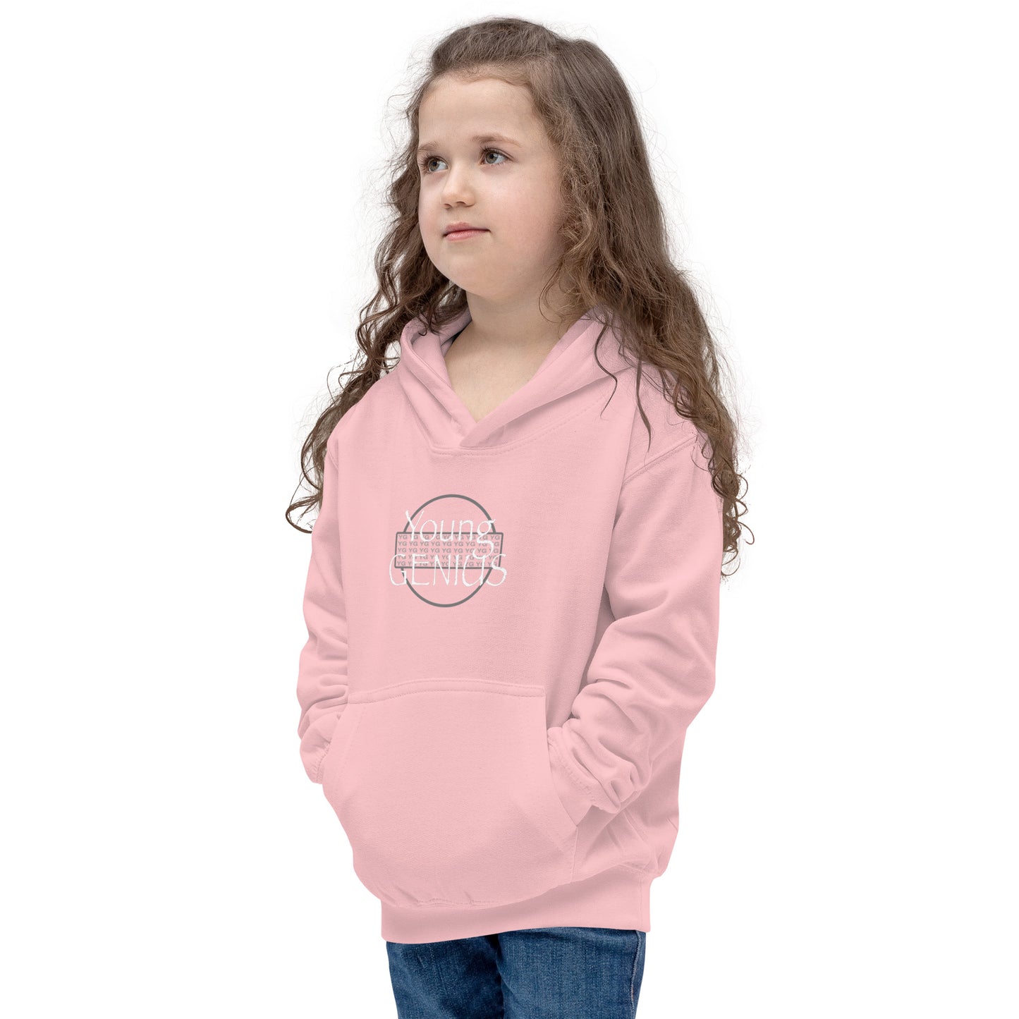 YOUNG GENIUS GEAR  Kids Hoodie  Black/ Blue/ Gray/ Pink
