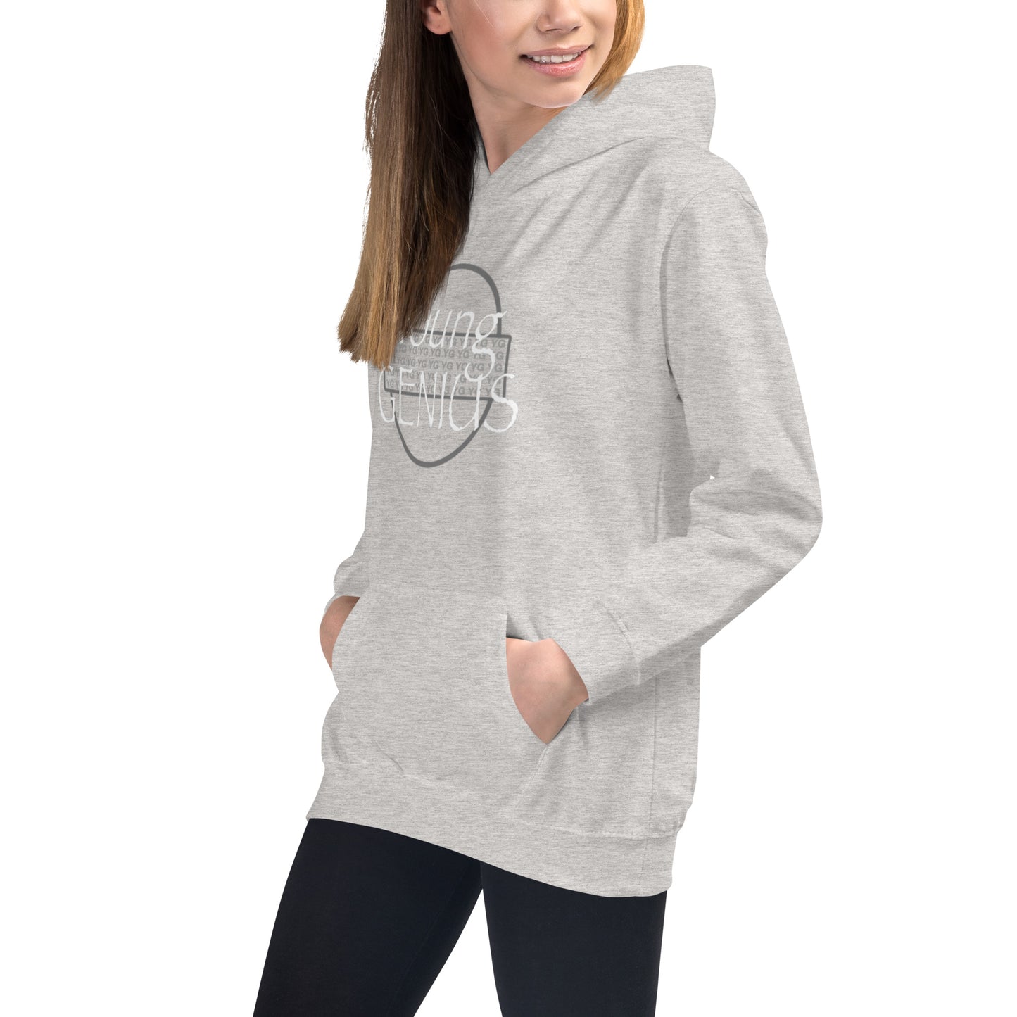 YOUNG GENIUS GEAR  Kids Hoodie  Black/ Blue/ Gray/ Pink
