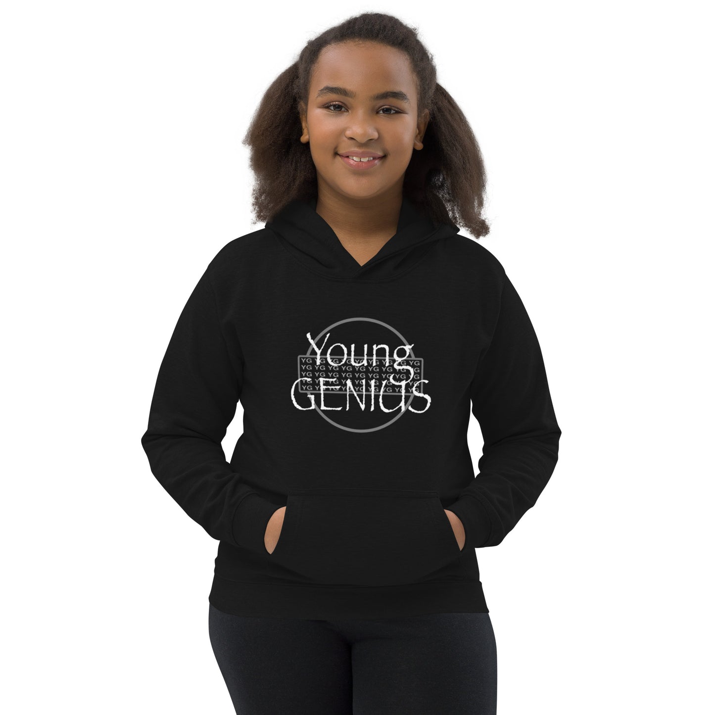 YOUNG GENIUS GEAR  Kids Hoodie  Black/ Blue/ Gray/ Pink