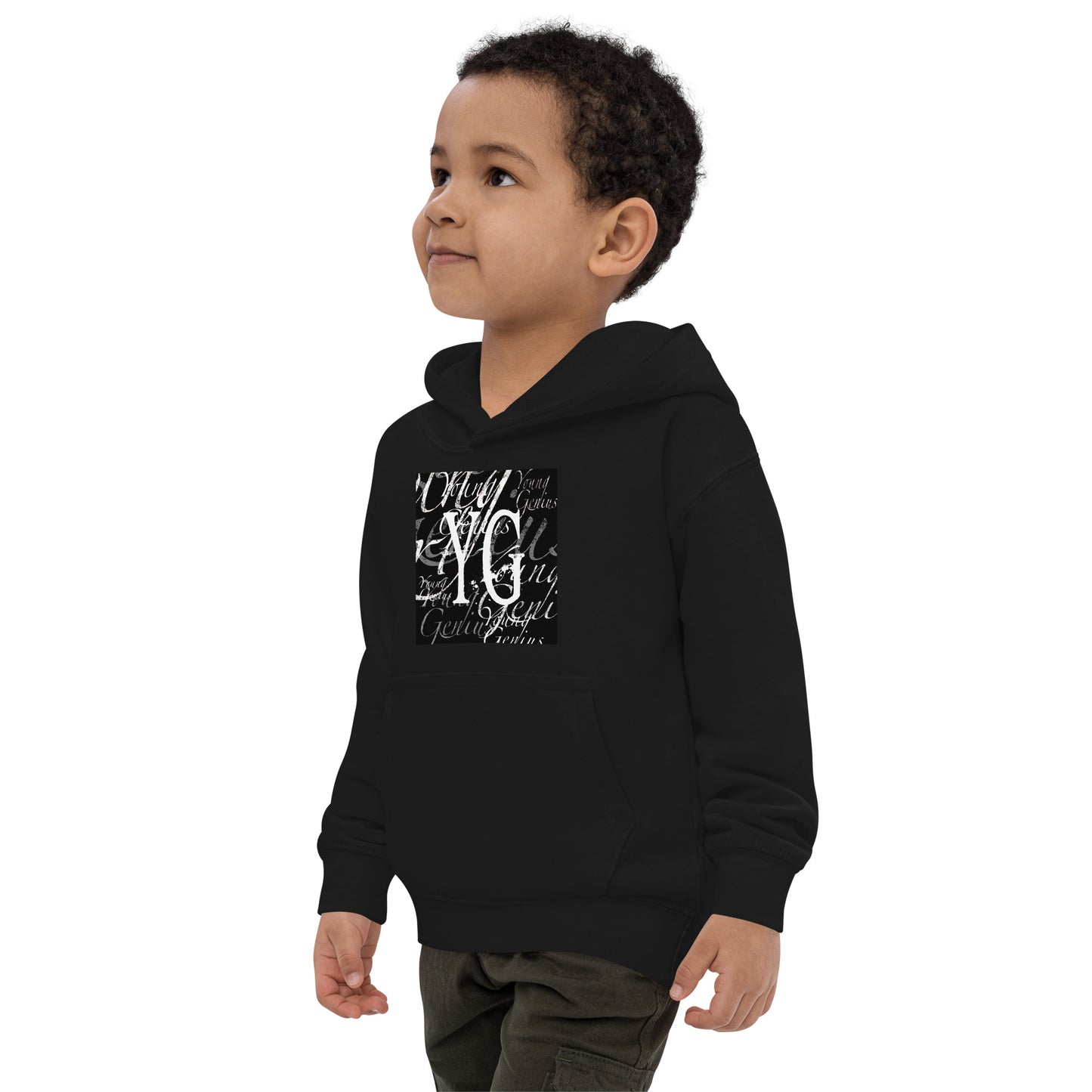 YOUNG GENIUS GEAR REPEAT  Kids Hoodie  Black/ Blue/ Gray/ Pink