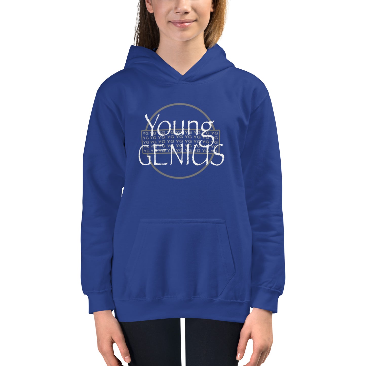 YOUNG GENIUS GEAR  Kids Hoodie  Black/ Blue/ Gray/ Pink