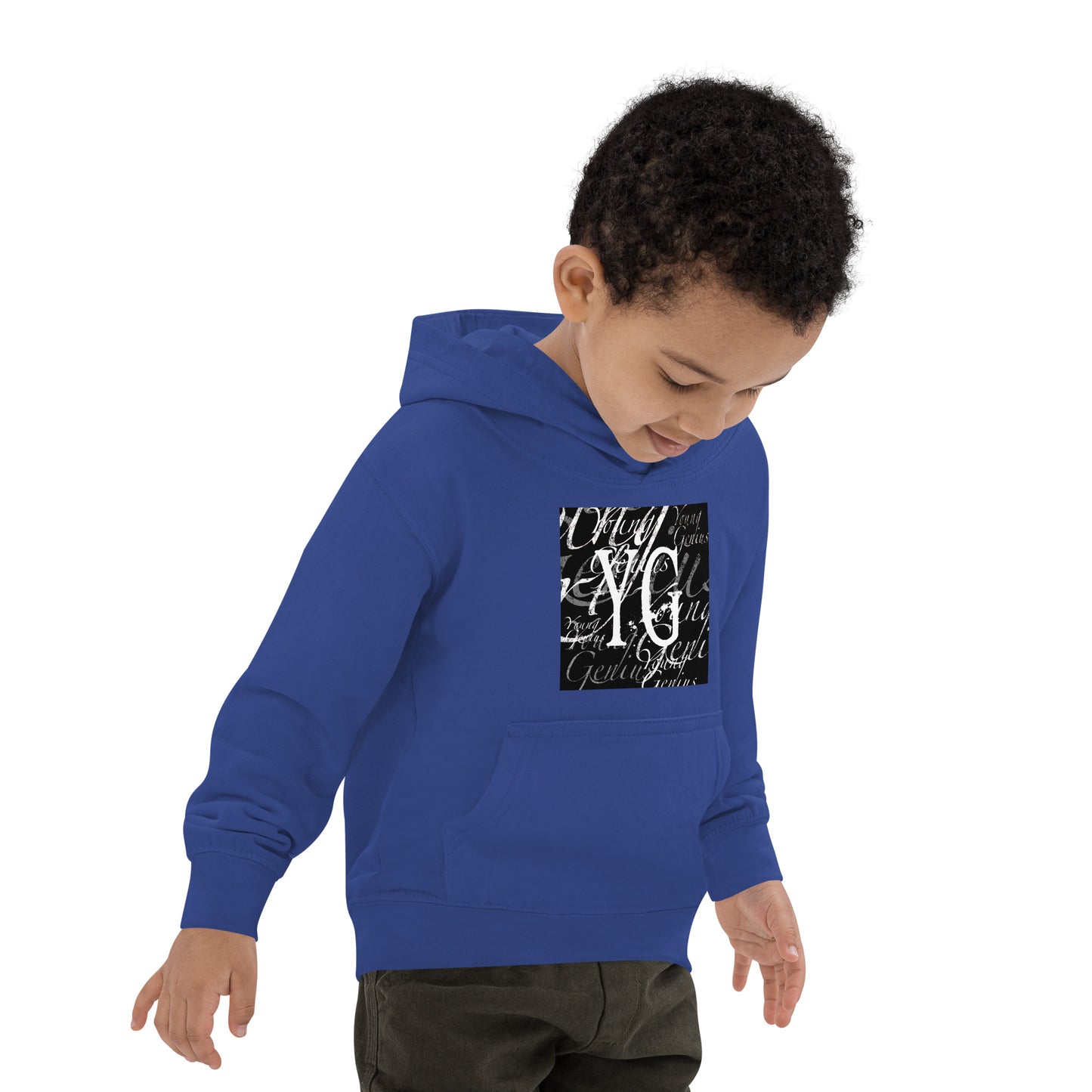 YOUNG GENIUS GEAR REPEAT  Kids Hoodie  Black/ Blue/ Gray/ Pink