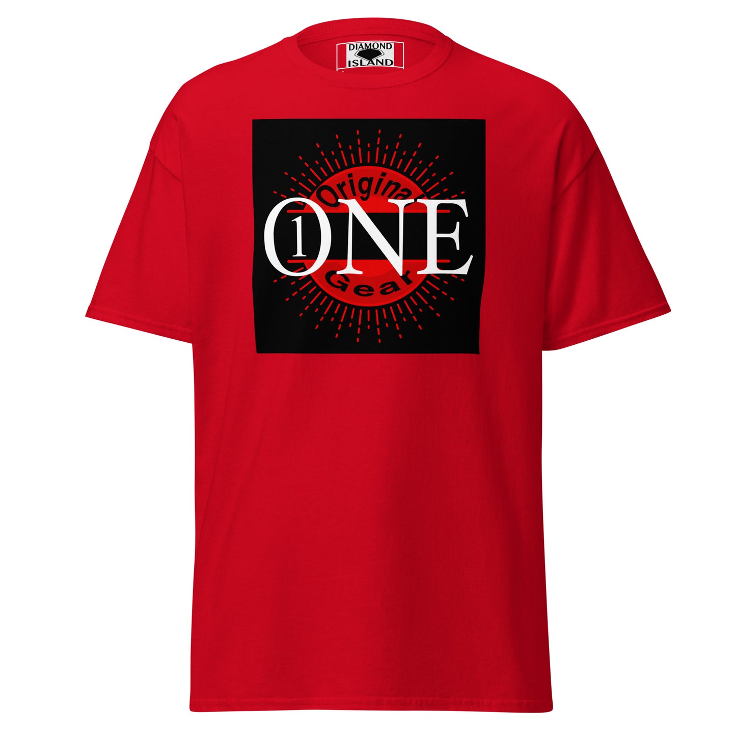 ONE ORIGINAL GEAR  Men's classic tee  Red/ Black;  Black/Red