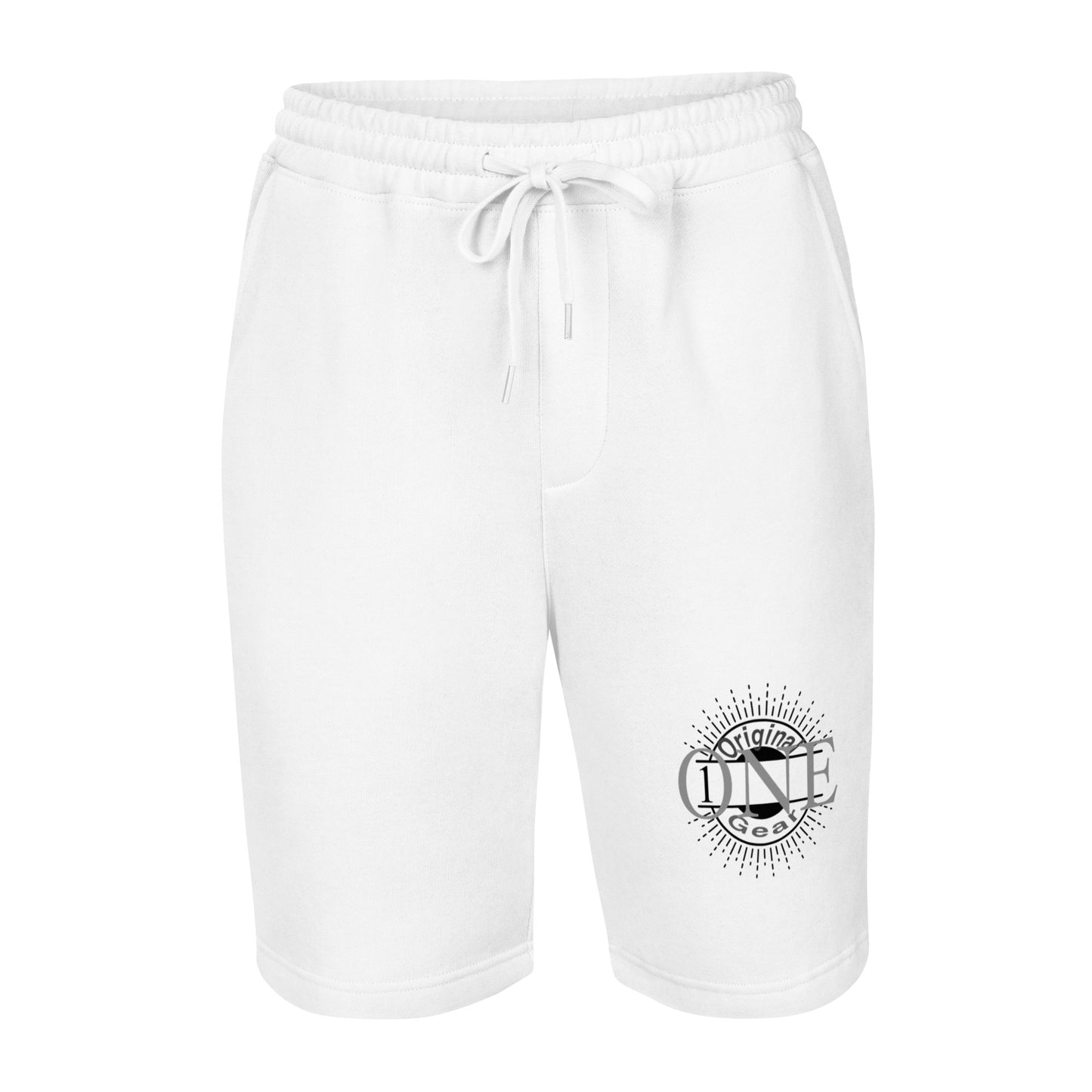 ONE ORIGINAL GEAR  Men's fleece shorts  White/ Black