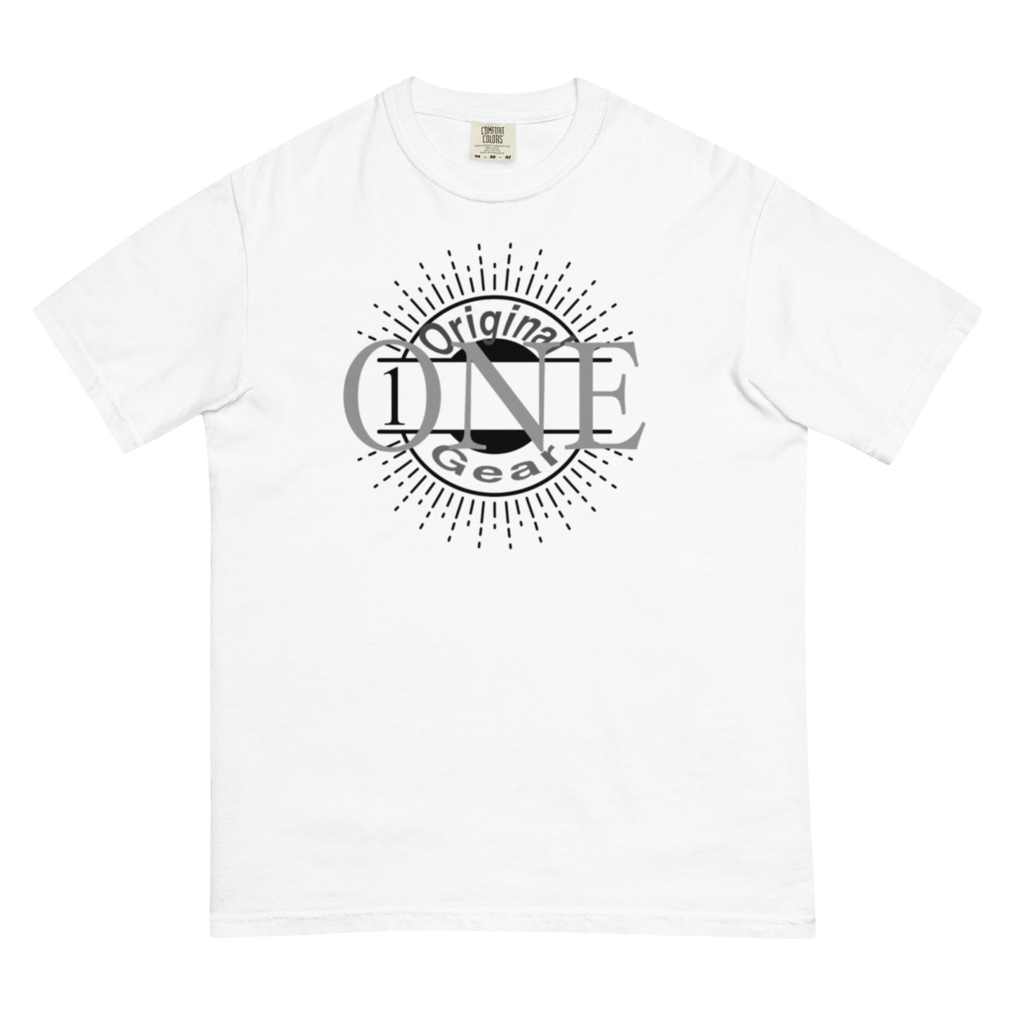 ONE ORIGINAL GEAR  heavyweight t-shirt  White/ Black