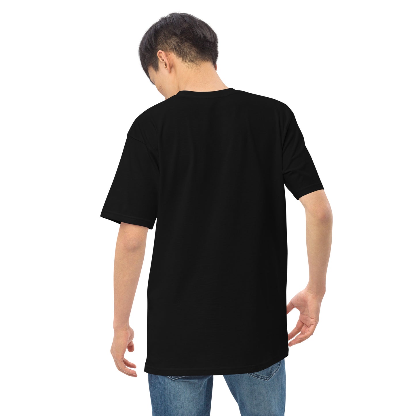 DIAMOND ISLAND EMCEE  Men’s premium heavyweight tee  Black/ White
