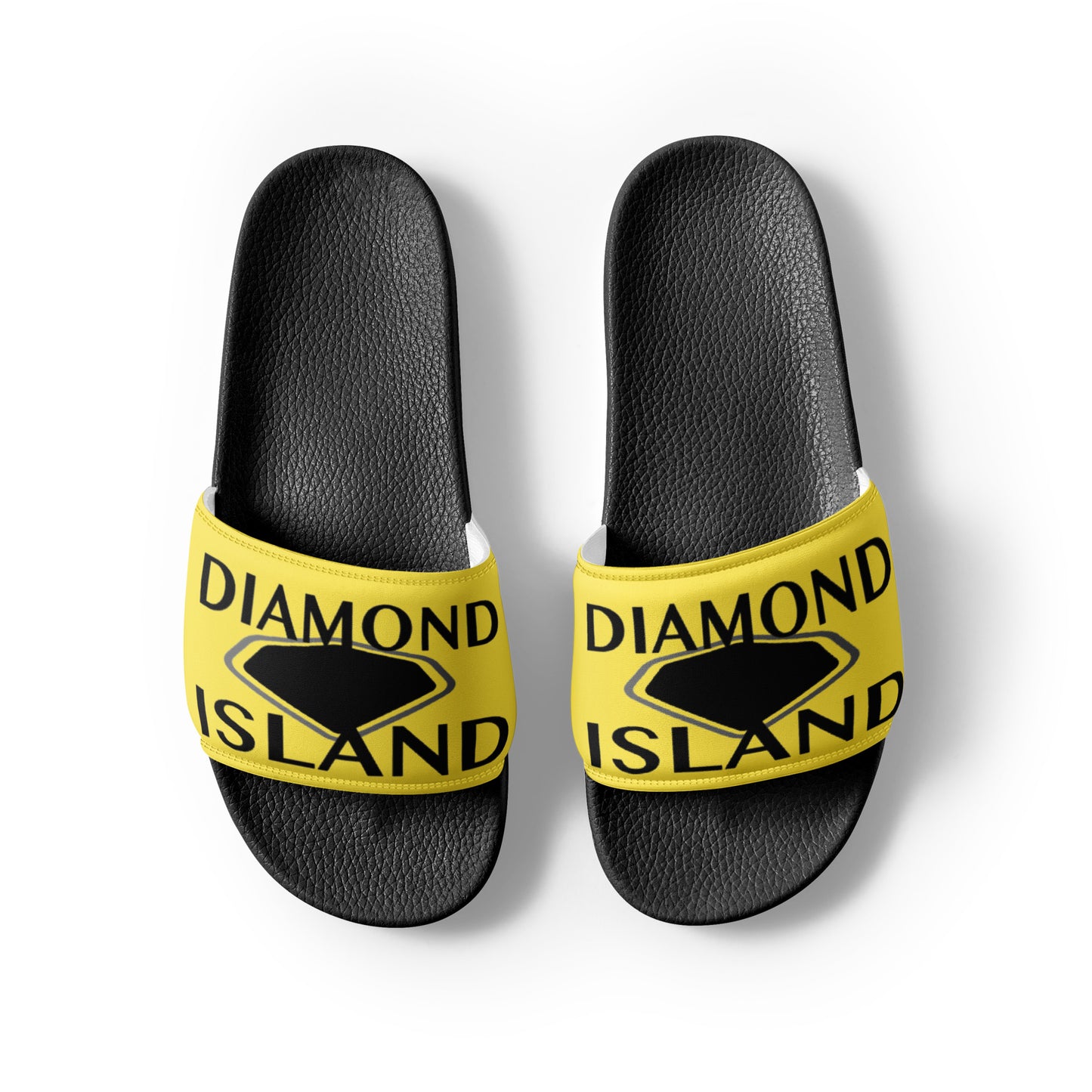 DIAMOND ISLAND  Men’s slides  Yellow/ White, Yellow/ Black