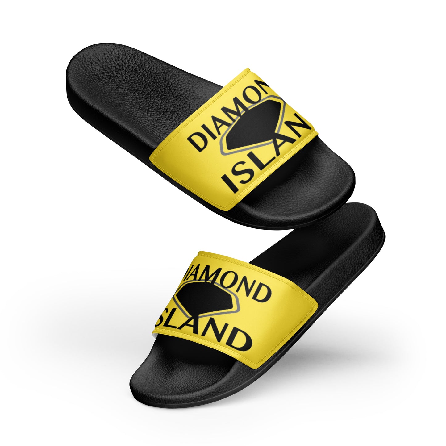 DIAMOND ISLAND  Men’s slides  Yellow/ White, Yellow/ Black