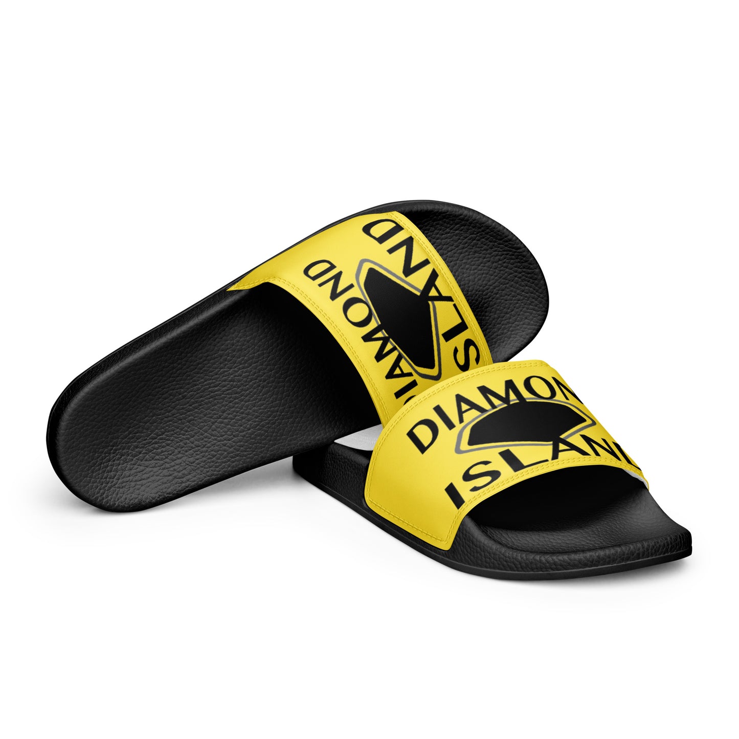 DIAMOND ISLAND  Men’s slides  Yellow/ White, Yellow/ Black