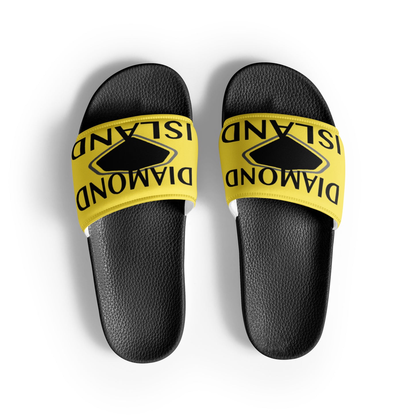 DIAMOND ISLAND  Men’s slides  Yellow/ White, Yellow/ Black