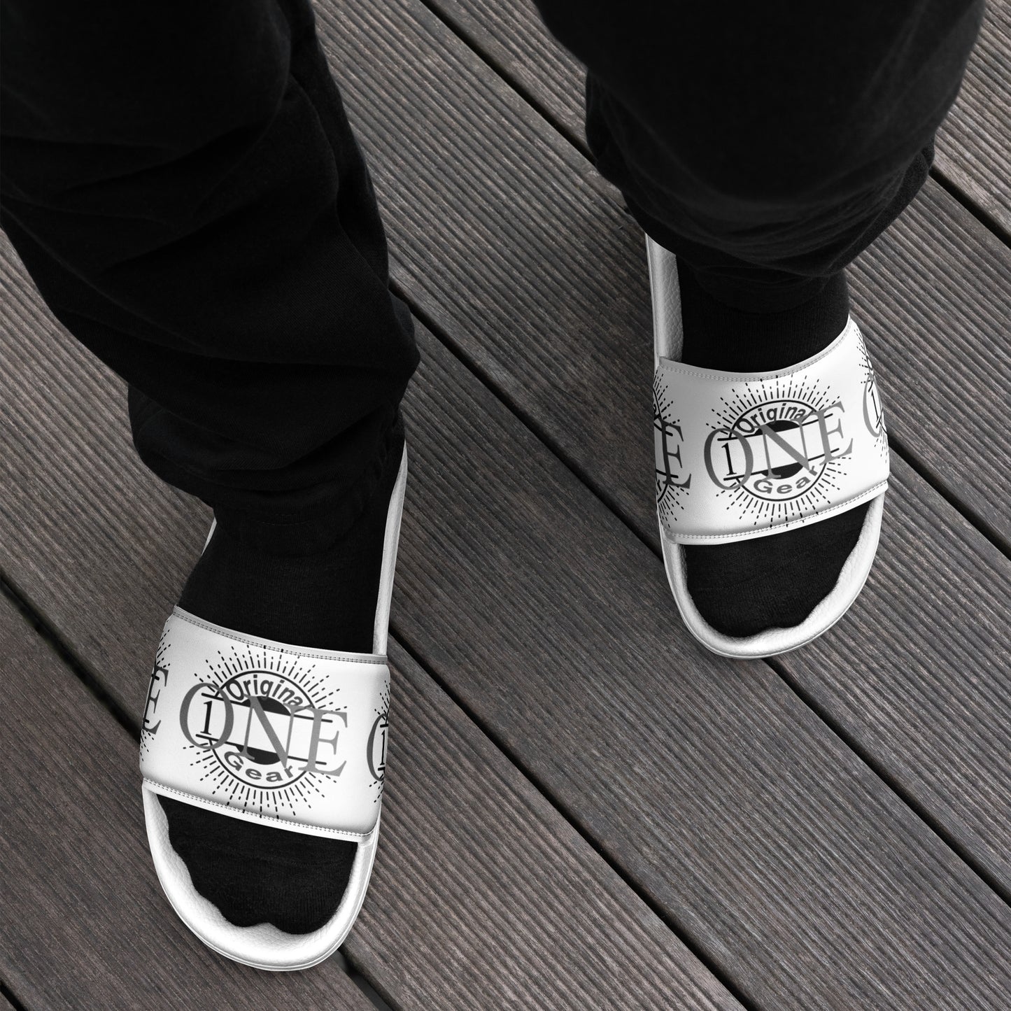 ONE ORIGINAL GEAR ECHO  Men’s slides  White/ Black