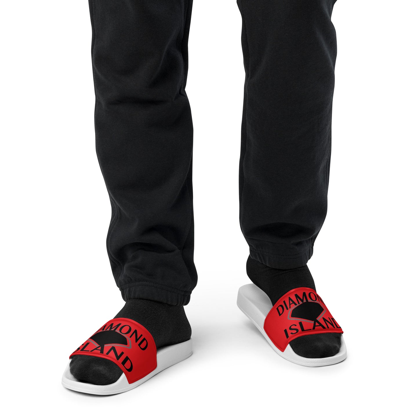 DIAMOND ISLAND  Men’s slides  Red/ White, Red/ Black