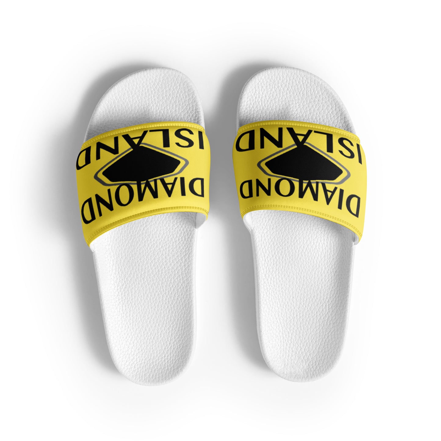 DIAMOND ISLAND  Men’s slides  Yellow/ White, Yellow/ Black