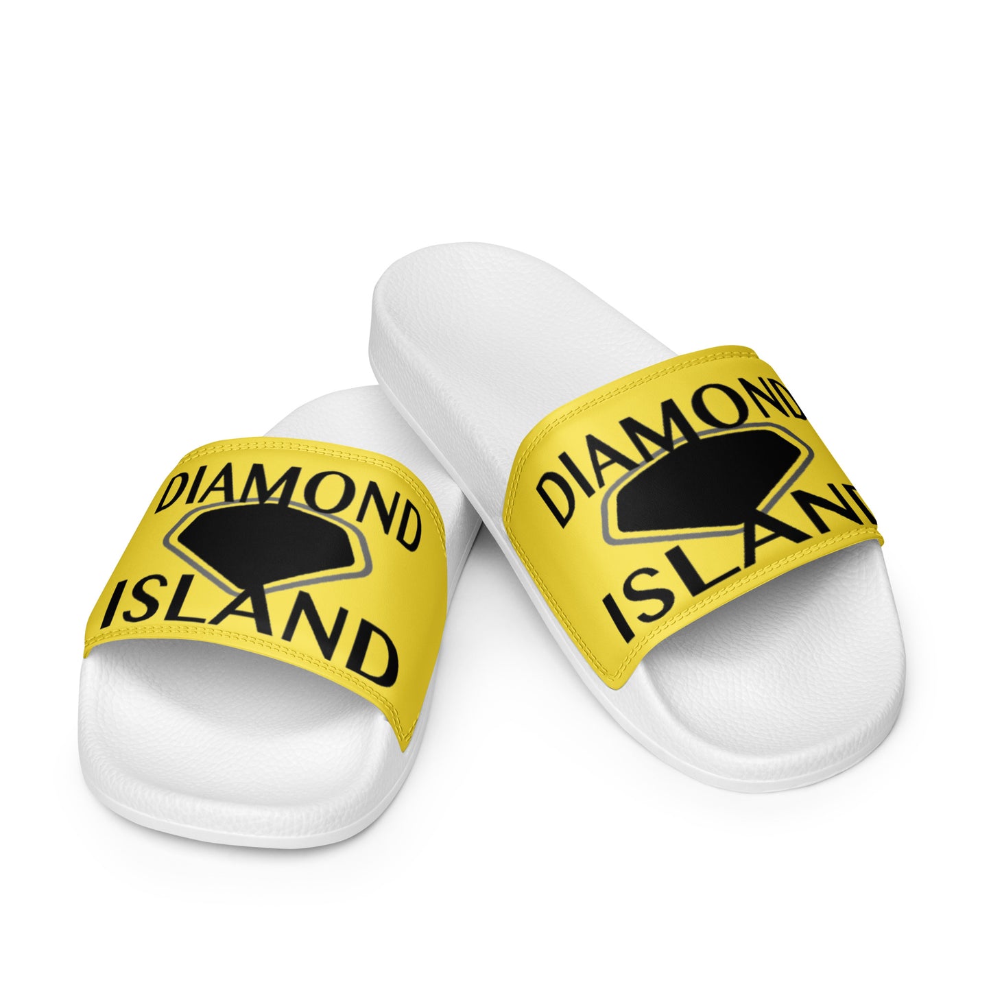 DIAMOND ISLAND  Men’s slides  Yellow/ White, Yellow/ Black