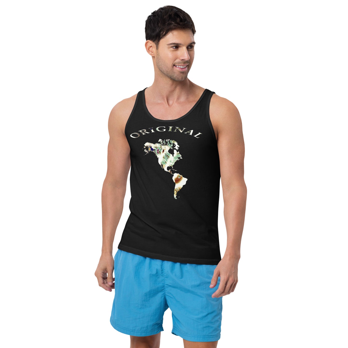ONE ORIGINAL GEAR  Unisex Tank Top  Black/ Multi Color