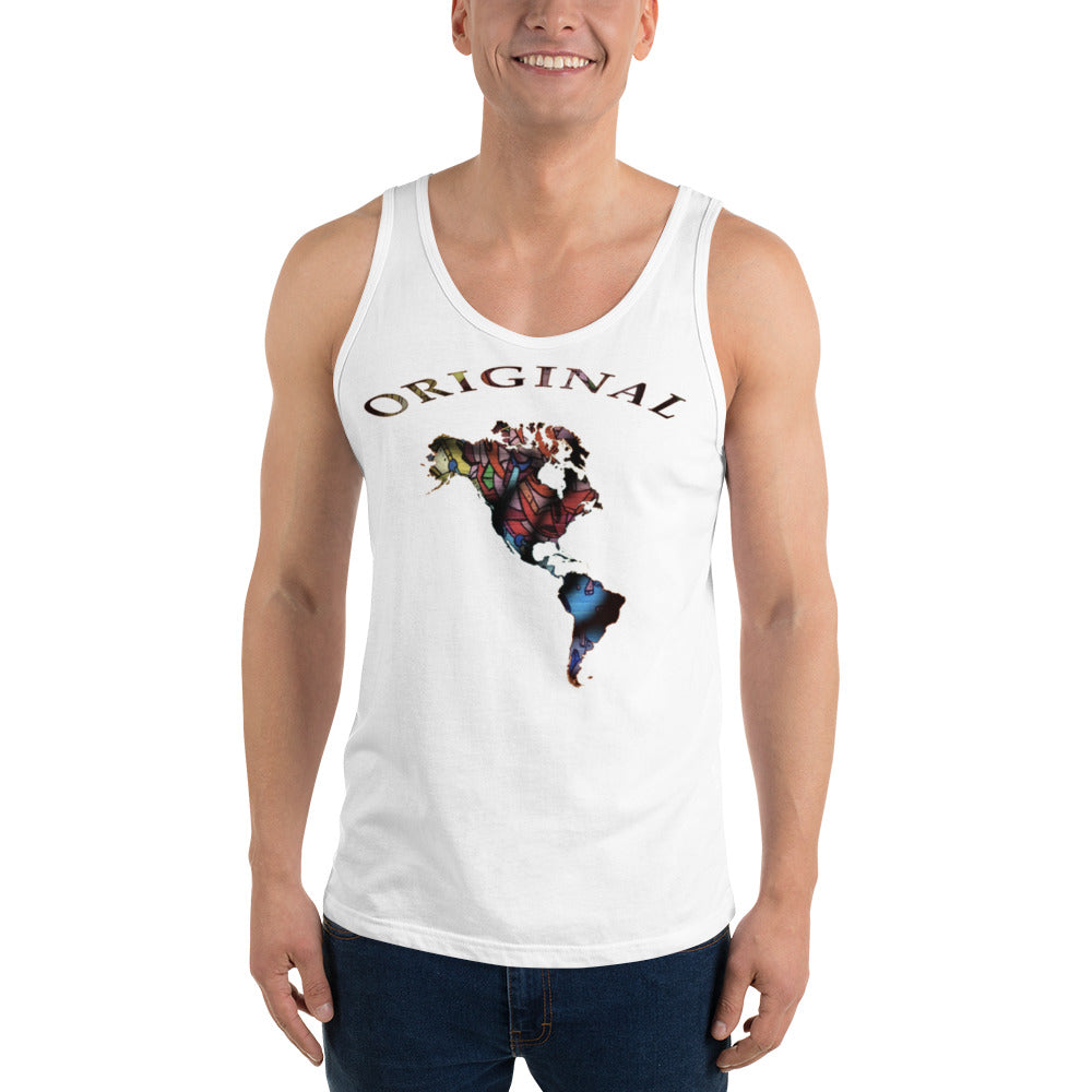 ONE ORIGINAL GEAR  Unisex Tank Top  White/ Multi Color