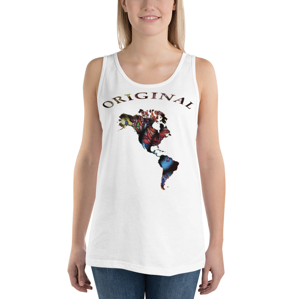 ONE ORIGINAL GEAR  Unisex Tank Top  White/ Multi Color