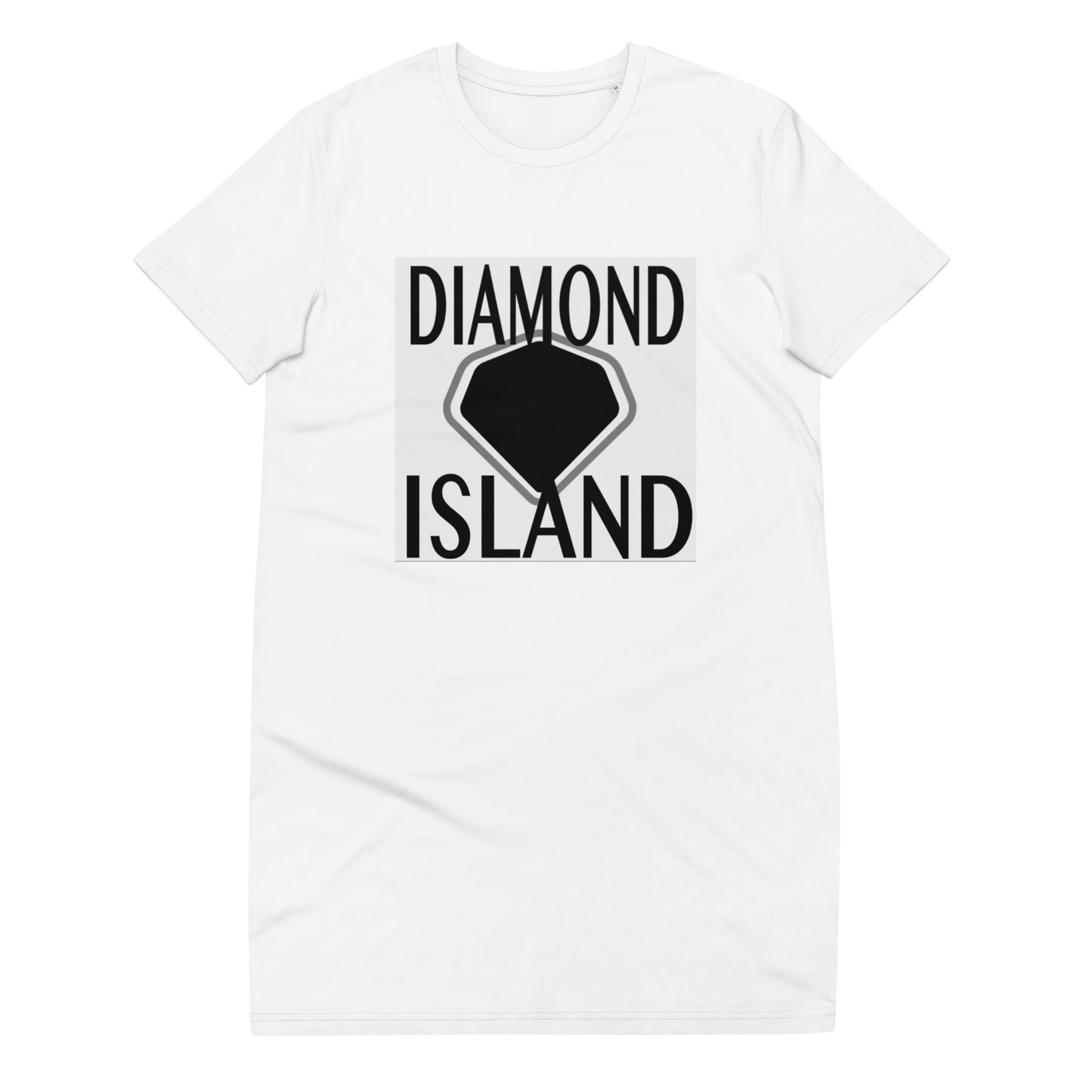 DIAMOND ISLAND  Organic cotton t-shirt dress  White/ Black