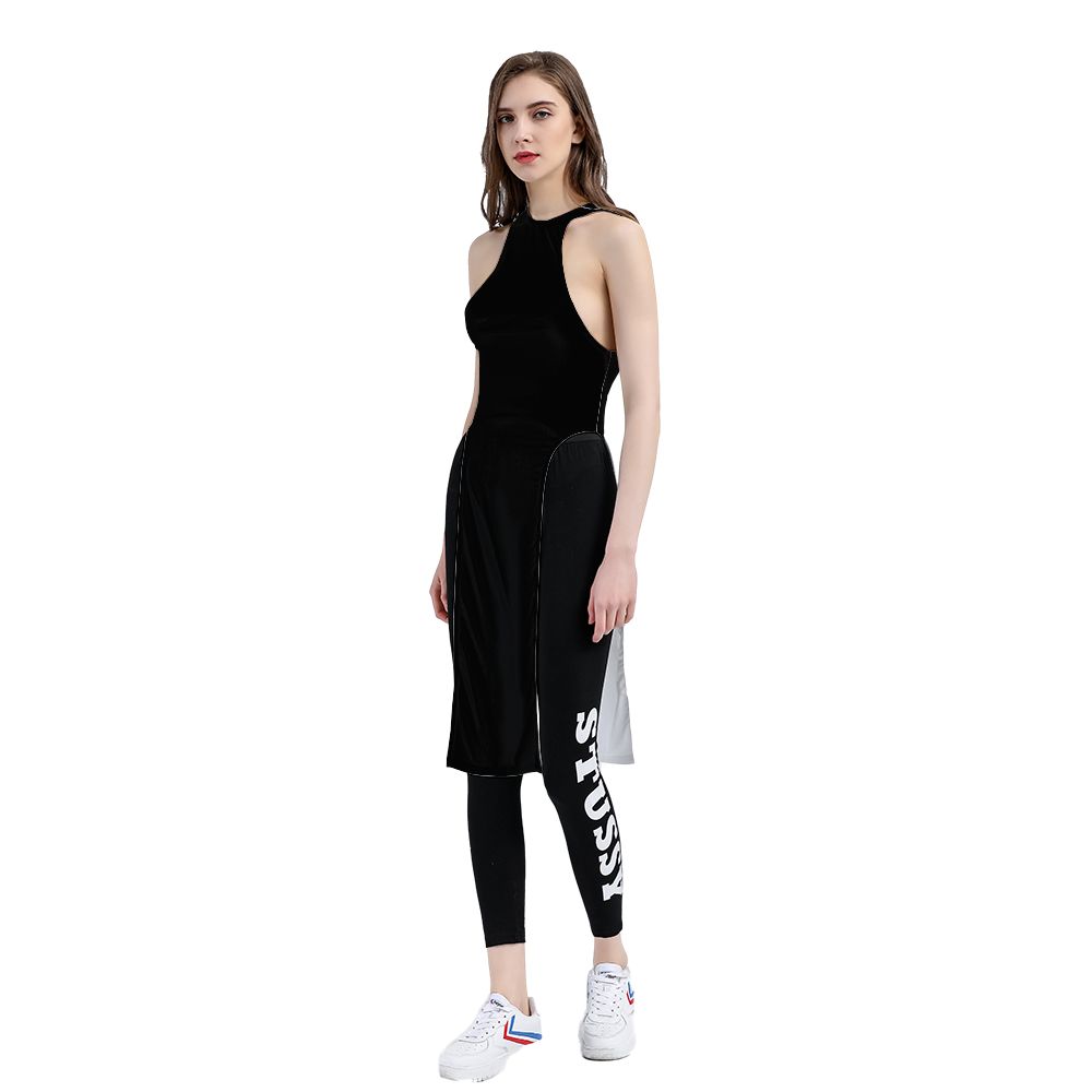 New Black Slit Dress