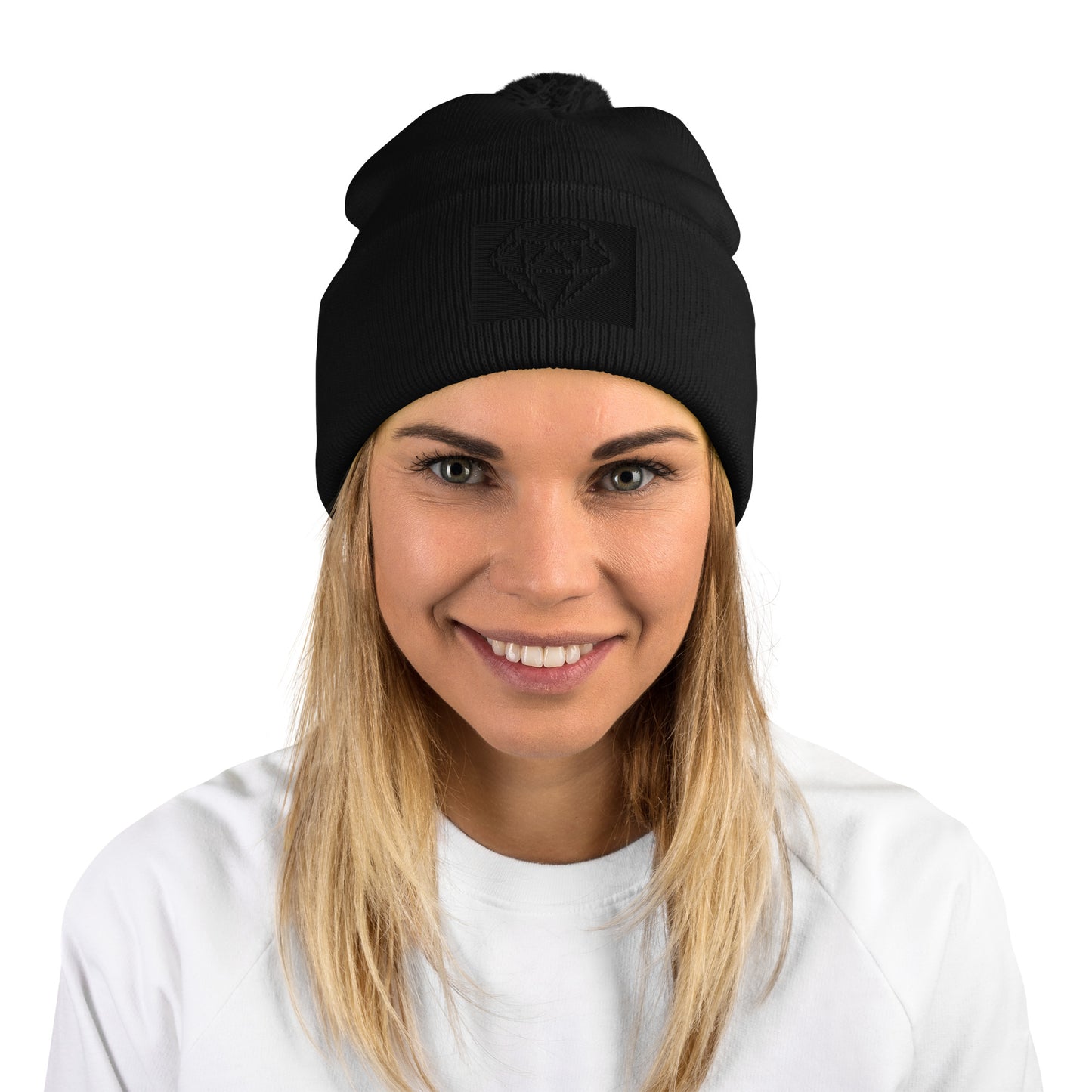 DIAMOND ISLAND  Pom-Pom Beanie
