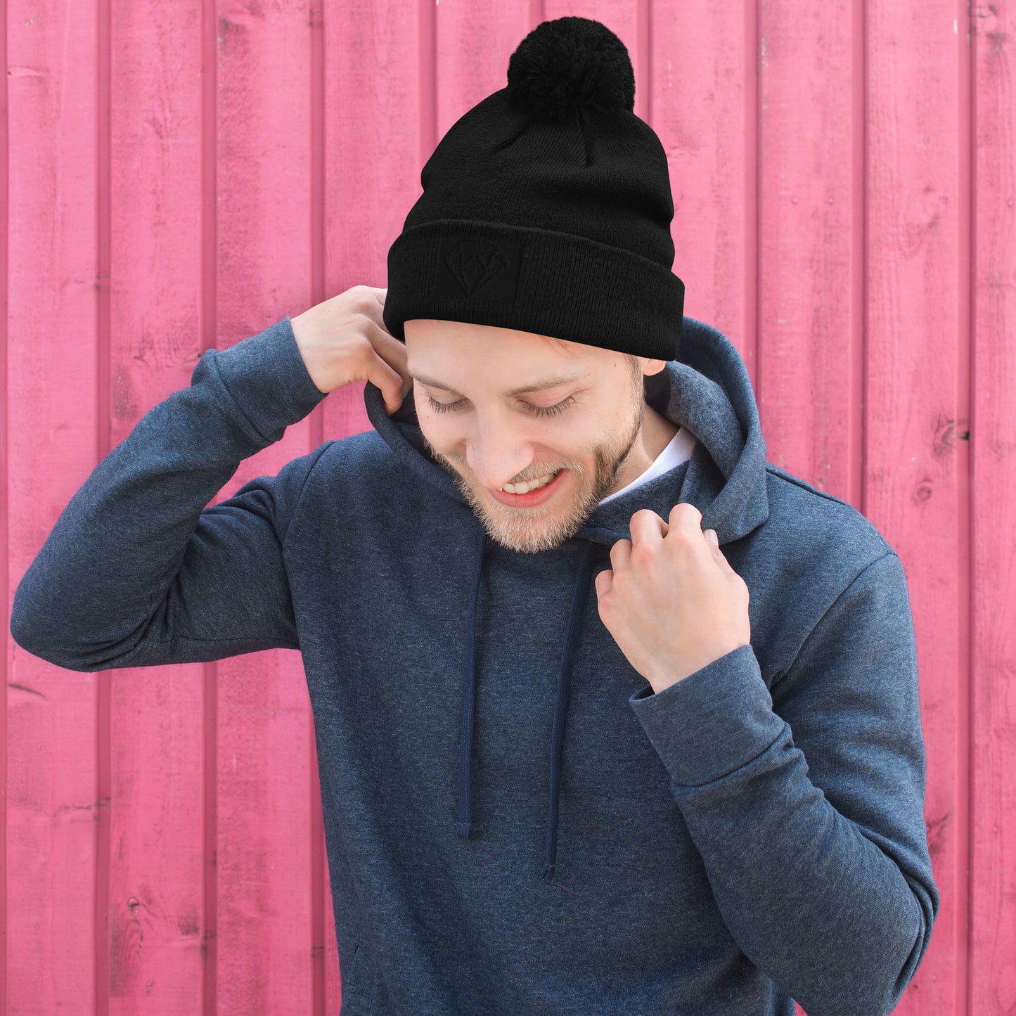 DIAMOND ISLAND  Pom-Pom Beanie
