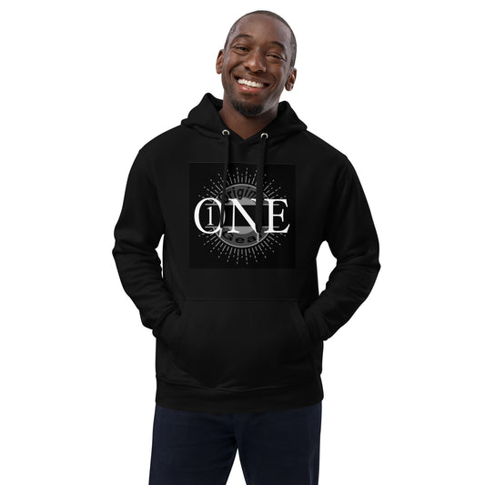 ONE ORIGINAL GEAR  Premium eco hoodie  Black/ White  White/ Black
