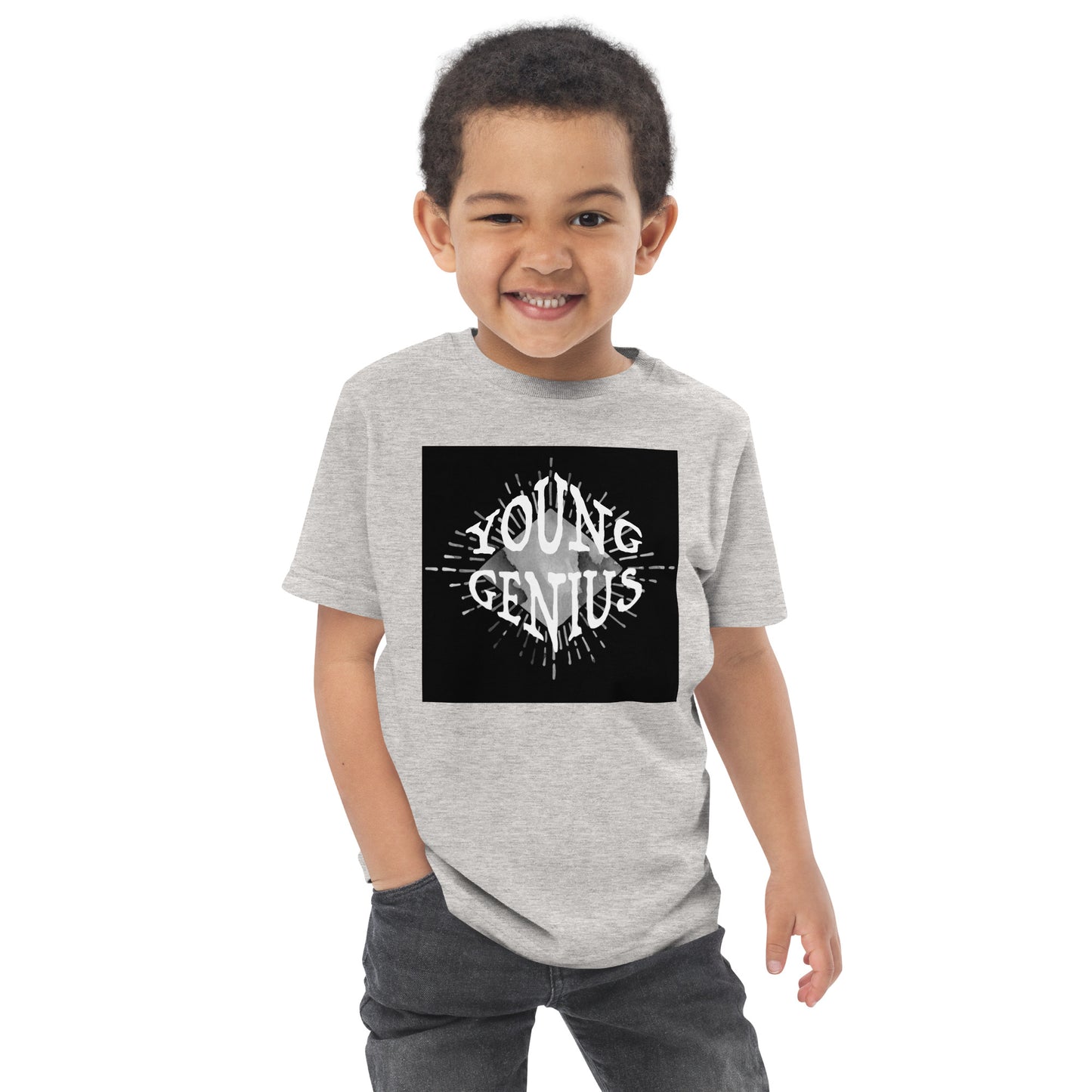 YOUNG GENIUS GEAR  Toddler jersey t-shirt   Black/ Blue/ Pink/ Gray/ Light Blue/ White