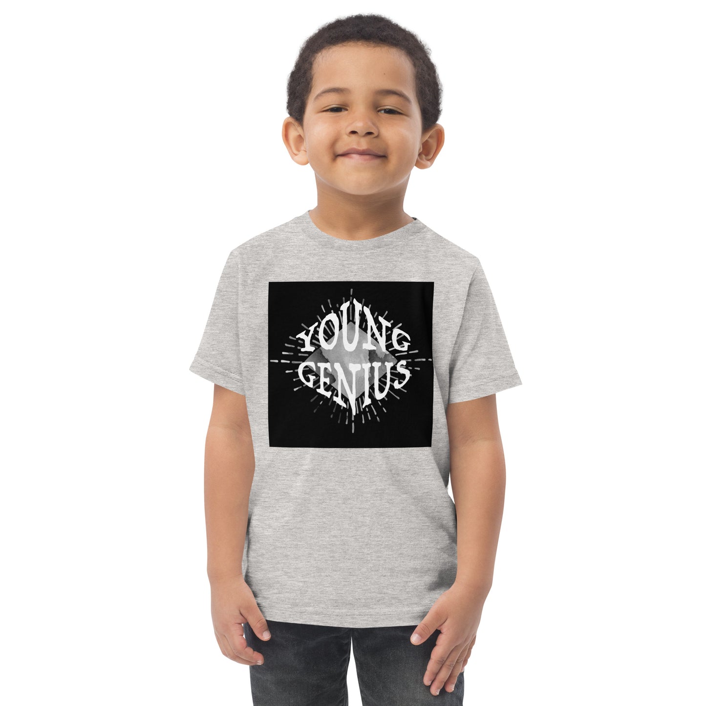 YOUNG GENIUS GEAR  Toddler jersey t-shirt   Black/ Blue/ Pink/ Gray/ Light Blue/ White